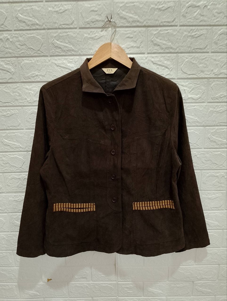 If Six Was Nine - AYA ELEGANT Brown Button Up Jacket - 2