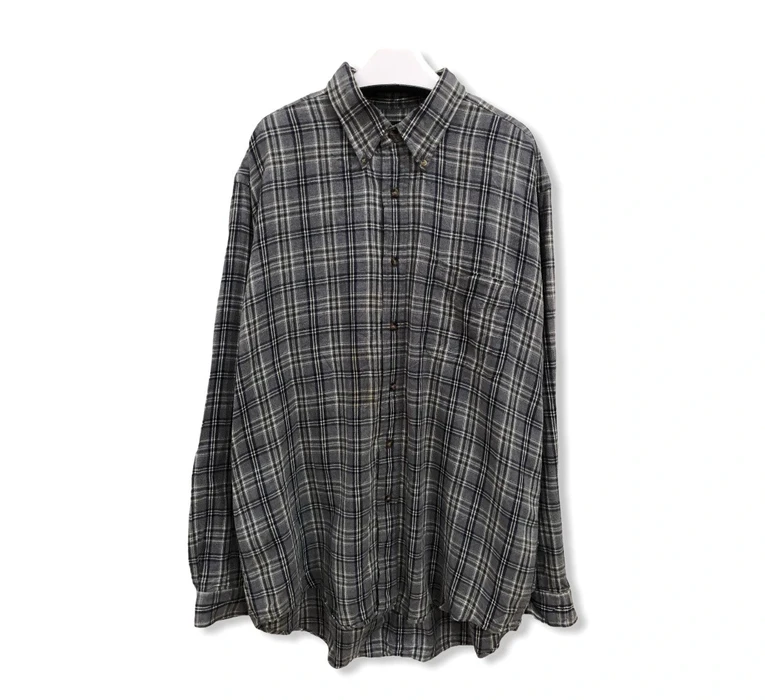 Bass - Bass Plaid Tartan Flannel Shirt 👕 - 1