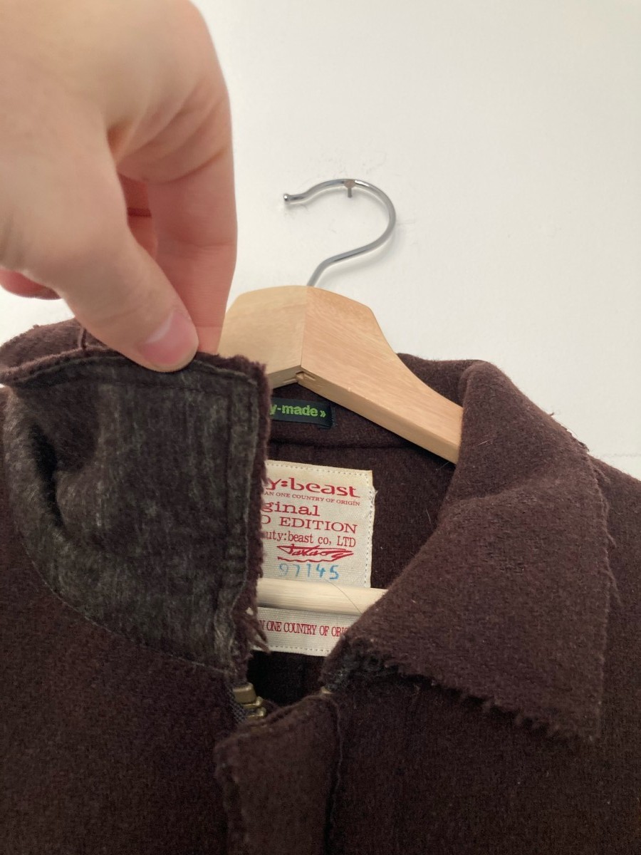 Beauty Beast - Readymade BB distressed bondage wool jacket - 10
