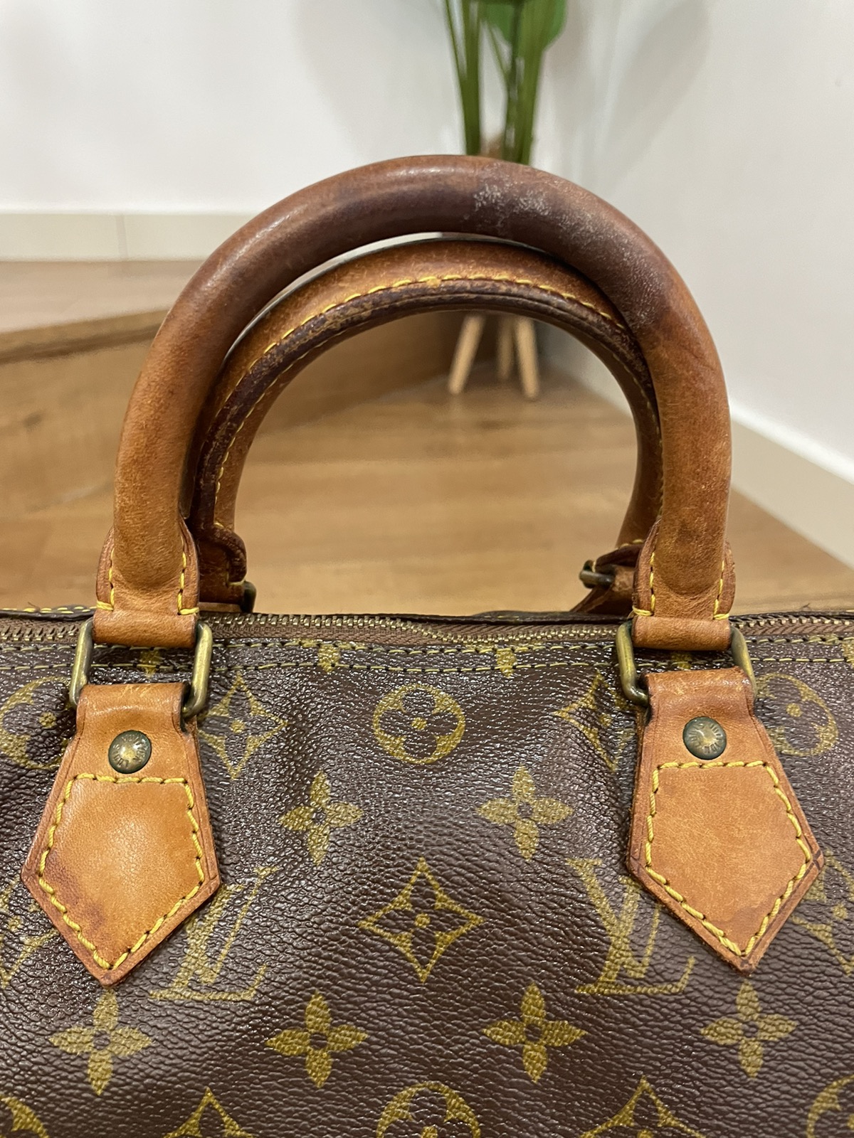 Authentic LOUIS VUITTON Speedy 30 replace zipper - 9