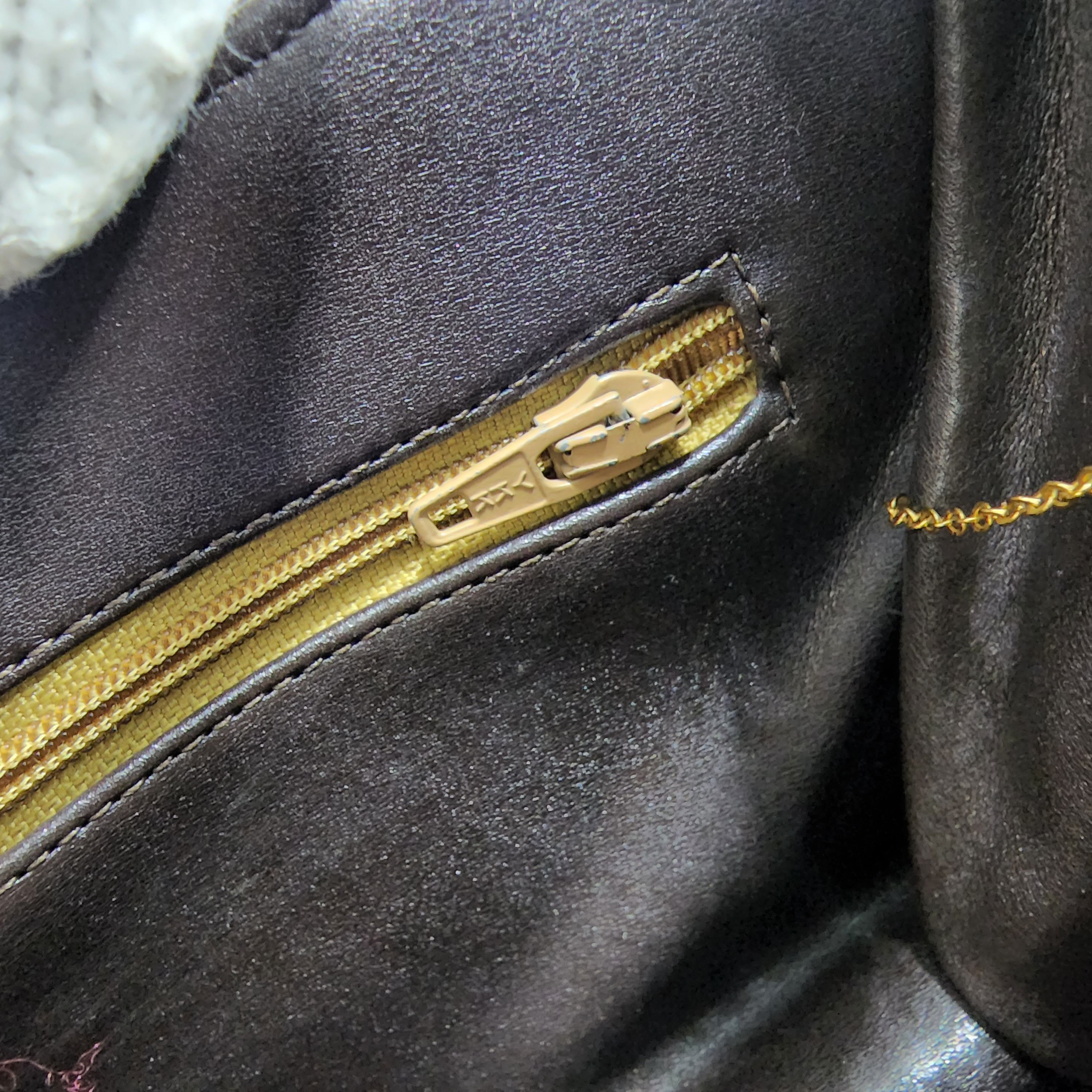 Dior - Brown Leather w/ Oblique Detail Shoulder Bag - 9