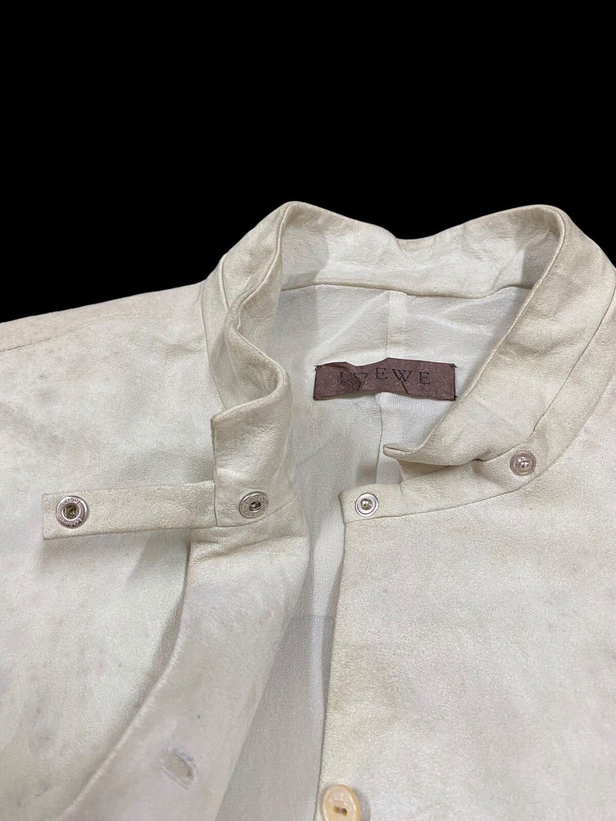 Authentic🔥Loewe Goat Skin/Silk Liner Button Ups Shirt - 13