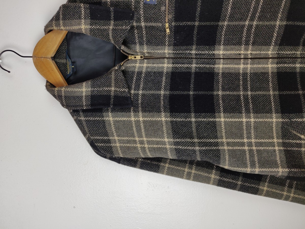 Casual Jacket - Genuine Article Checked Jacket Zipper Coat - 4