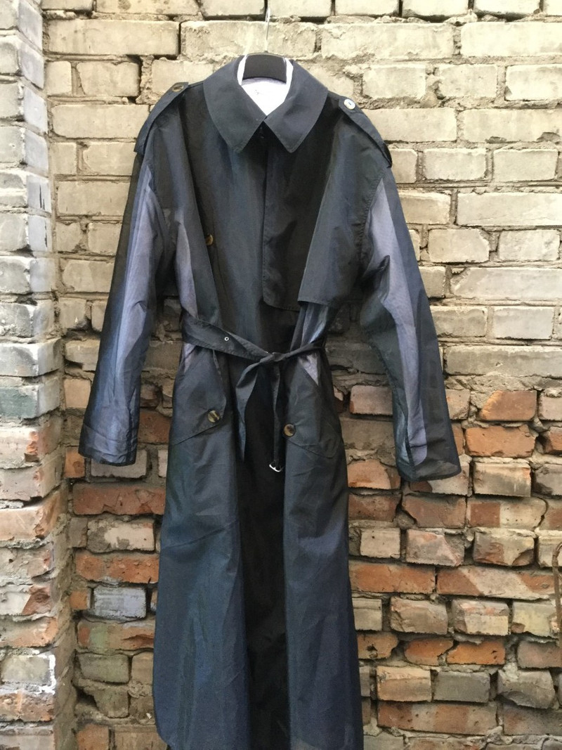 GRAIL 1987 MMM x JPG transparent trench coat - 1