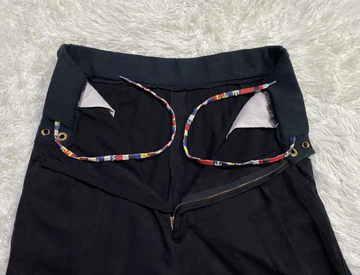 Issey Miyake - Rayon Drop Crotch Pants - 12
