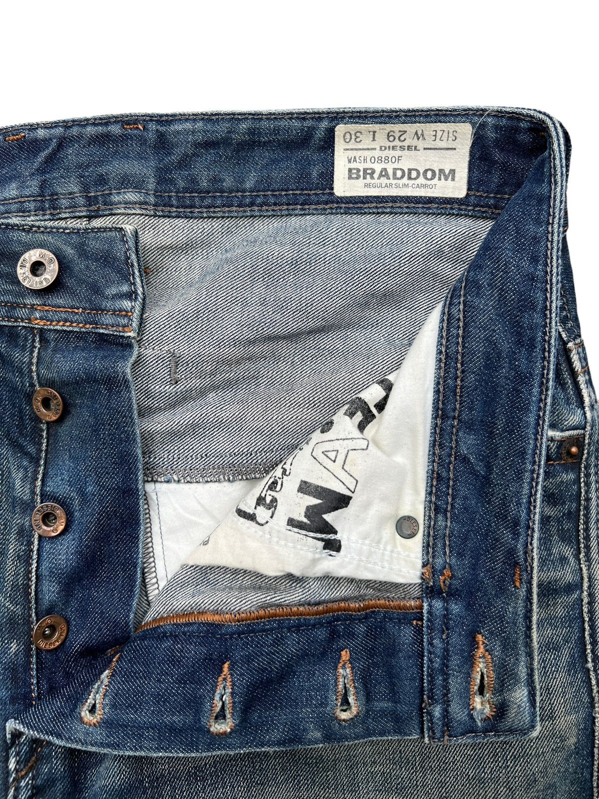 Vintage Diesel Industry Distressed Denim Jeans 32x31 - 10