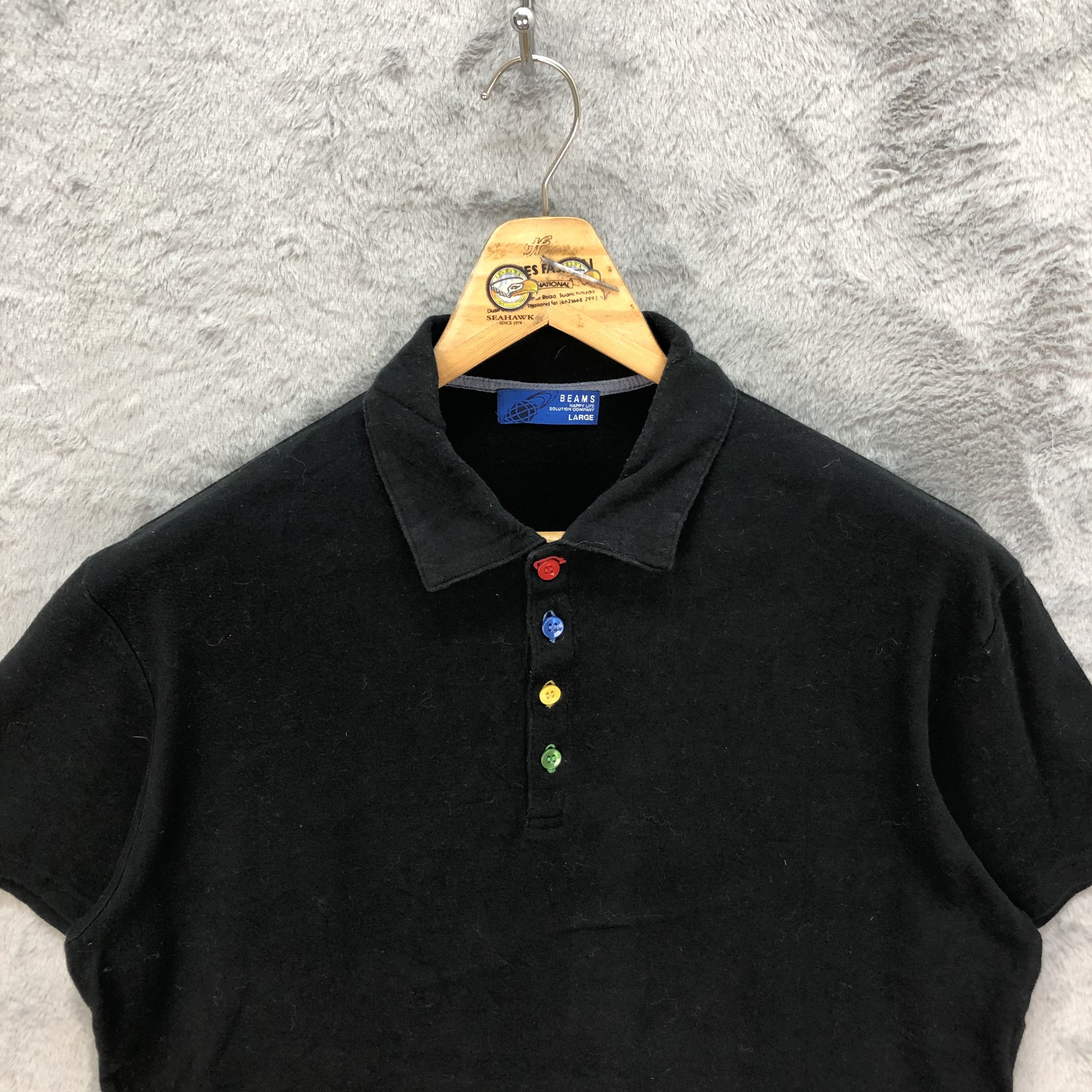 BEAMS Made in Japan Colorful Button Polo Shirt #4762-167 - 2