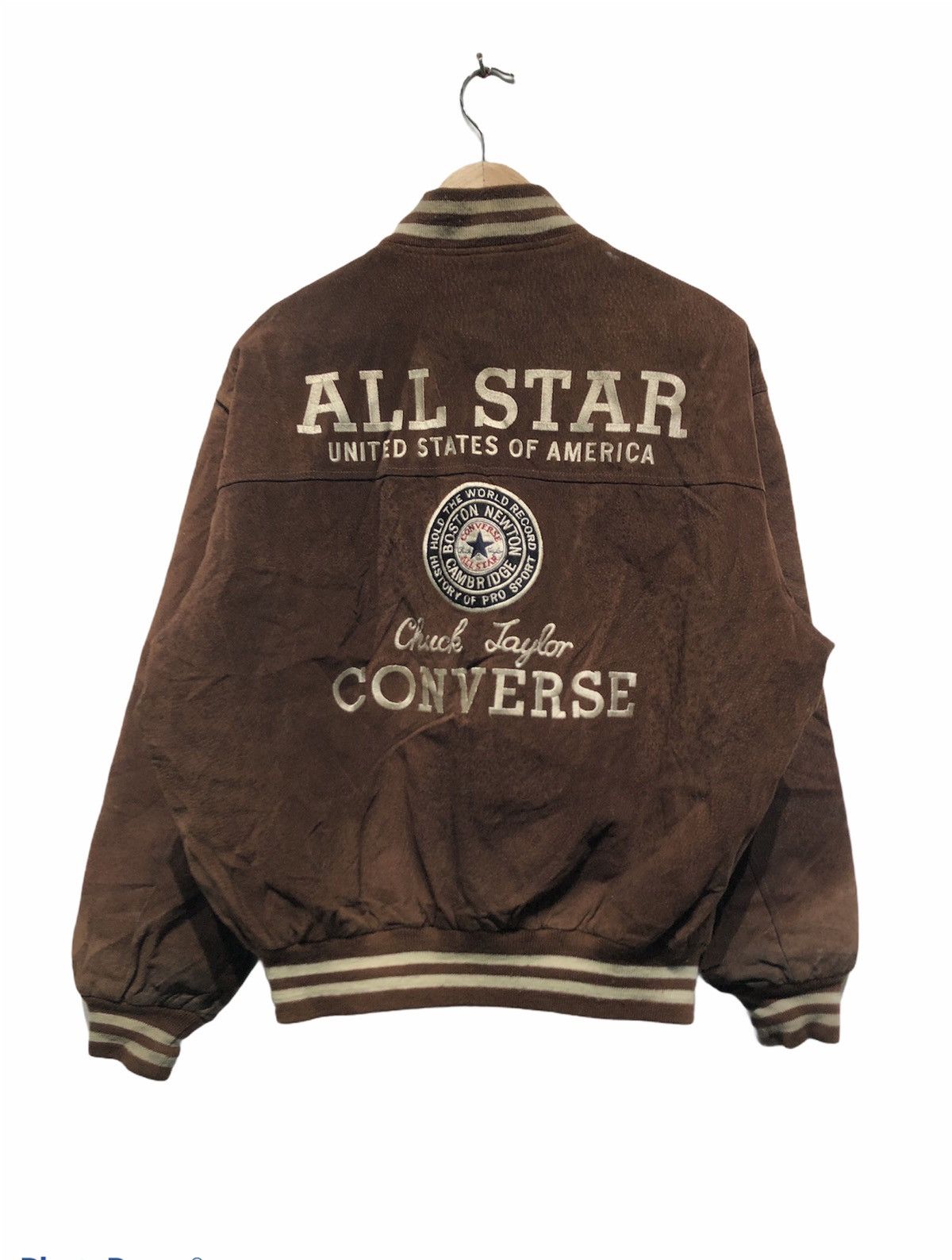 Converse AJ1 Vintage Converse All Star Chuck Taylor Varsity Jacket nakamurasan REVERSIBLE