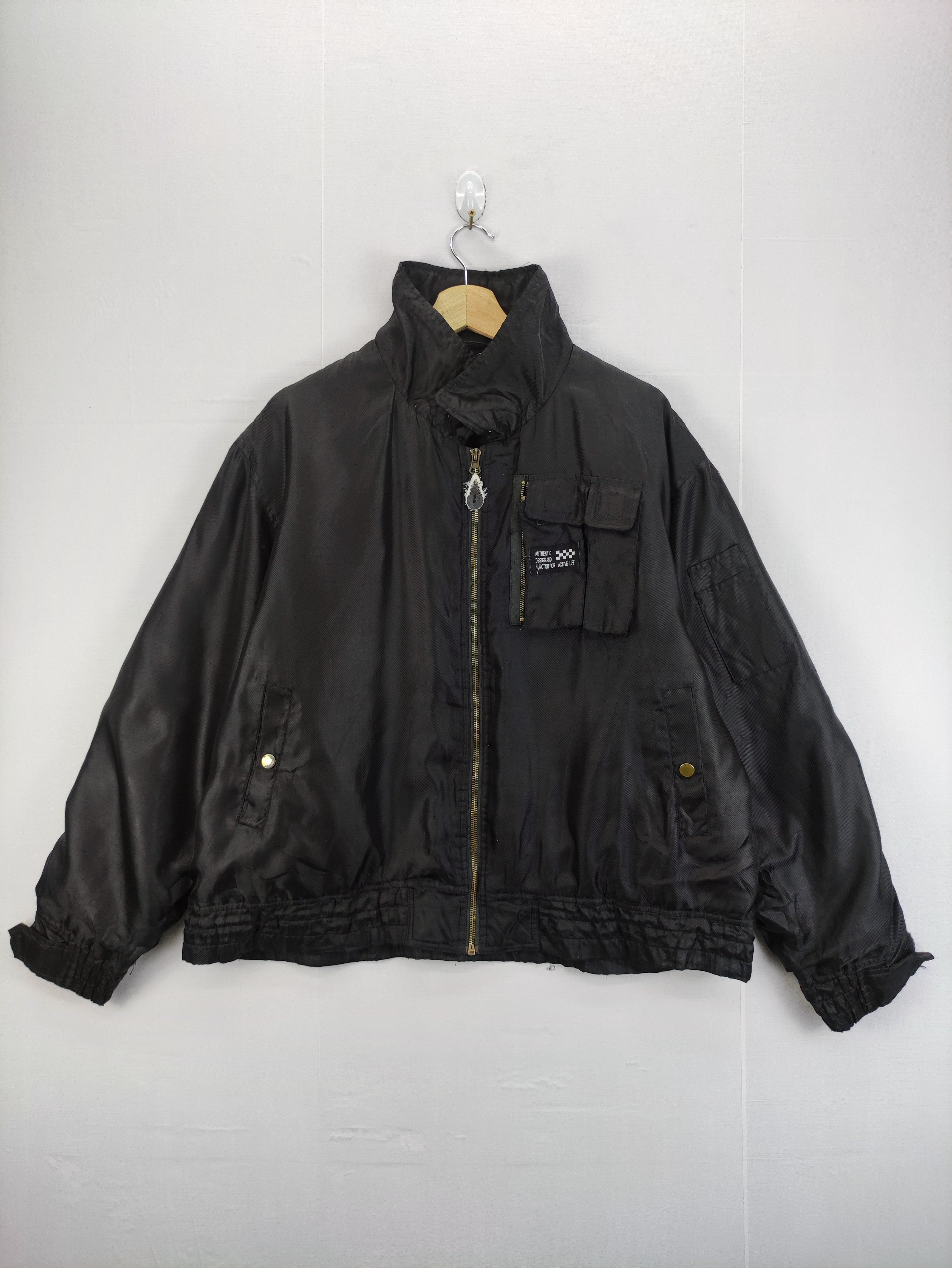 Vintage Bomber Jacket Flight Zipper - 1