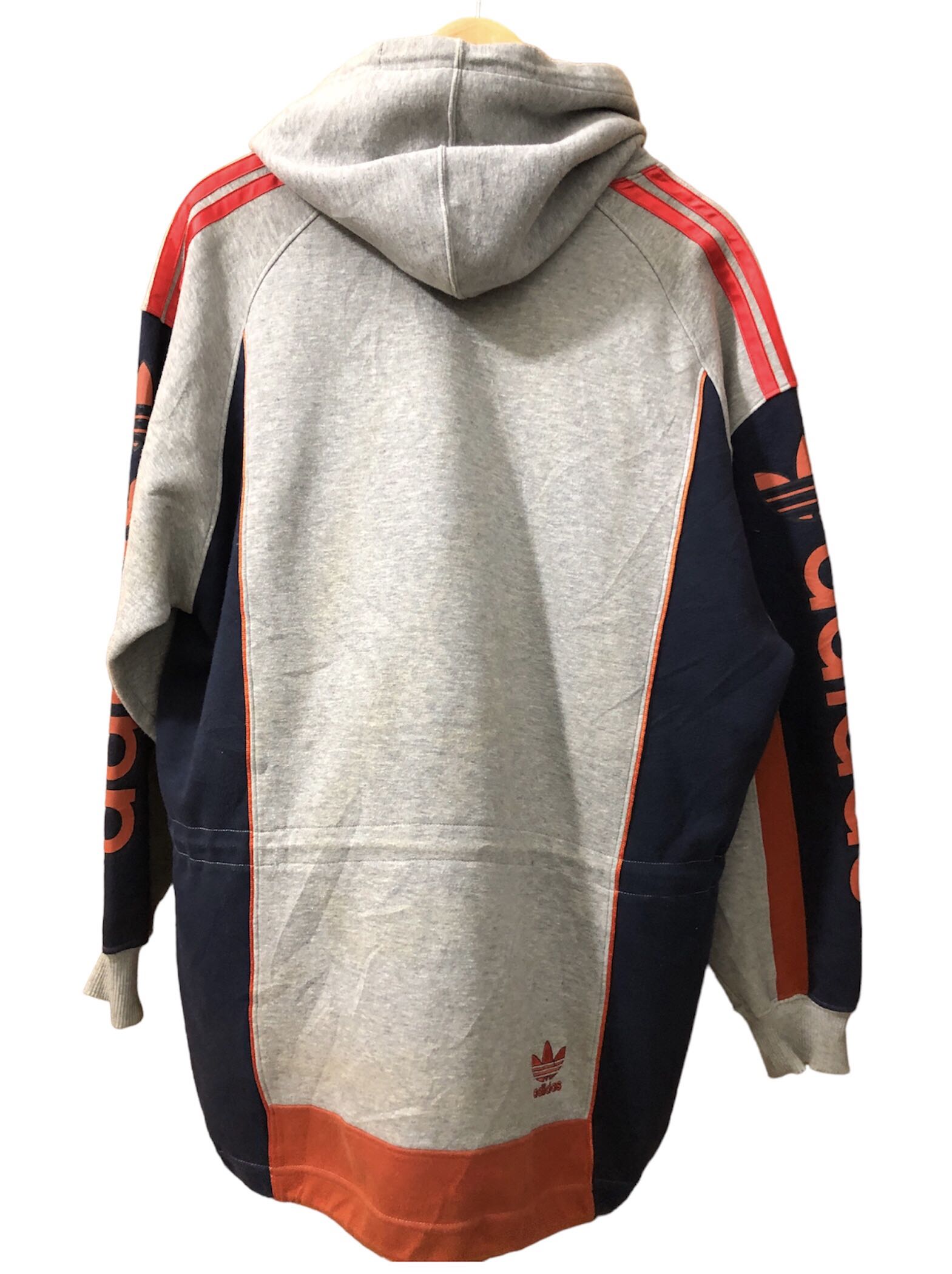 adidas Vintage Adidas Big Logo Embroidery Sweatshirt Hoodie