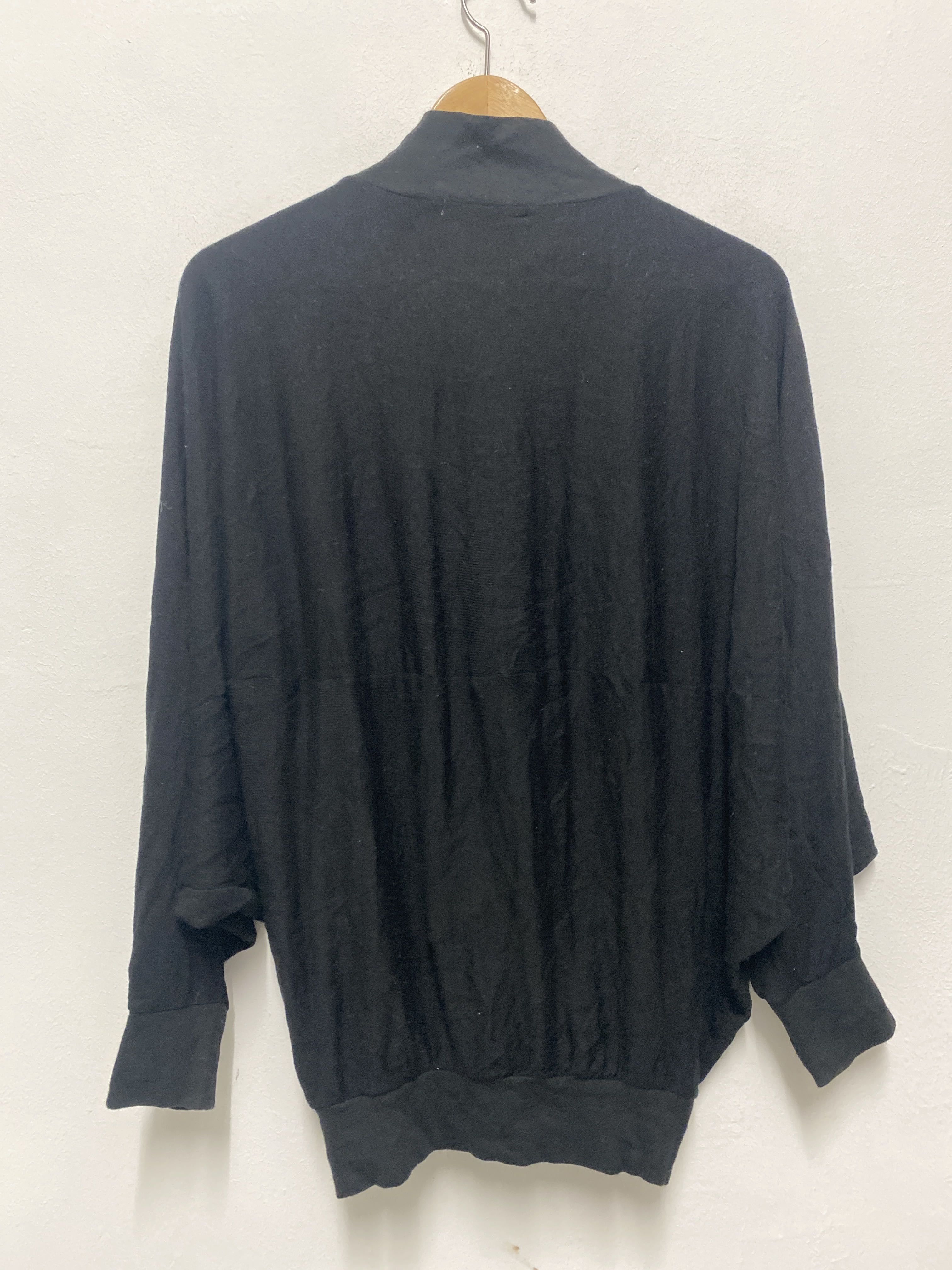 Tsumori Chisato Black Batwing Zip-Up Cardigan - 3
