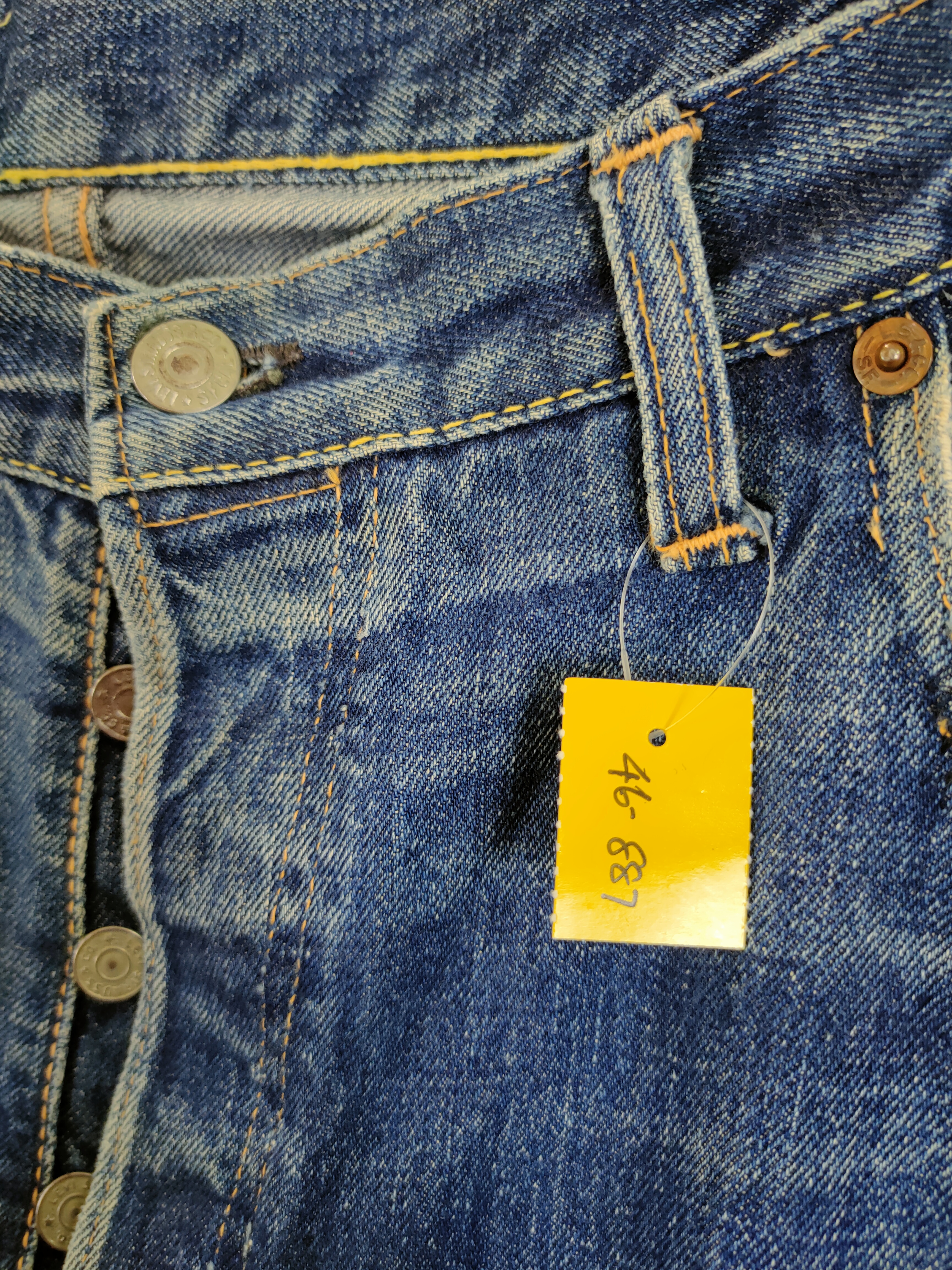 Other Designers Vintage - Tru Vintage levis Big E selvedge v stitch denim  #46-887 | ambe_benz | REVERSIBLE