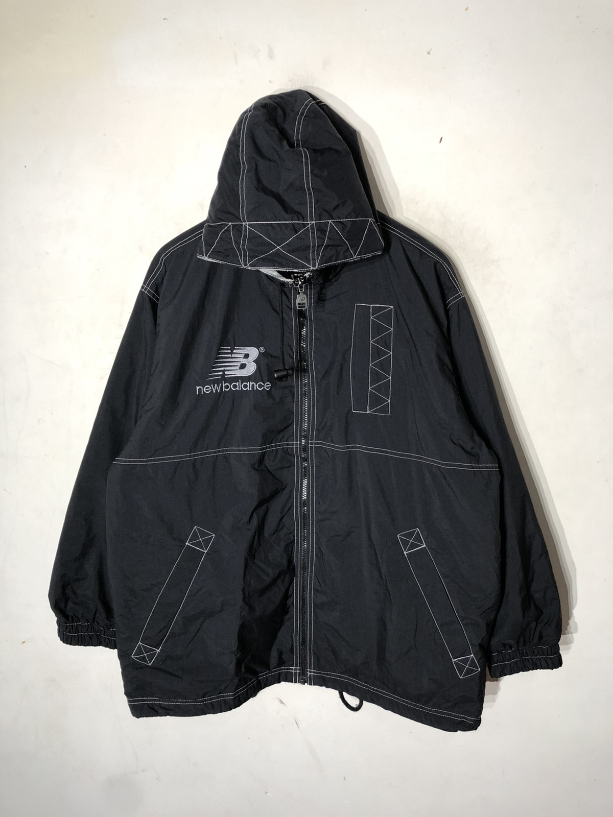 🔥vintage new balance black oversized jacket - 2