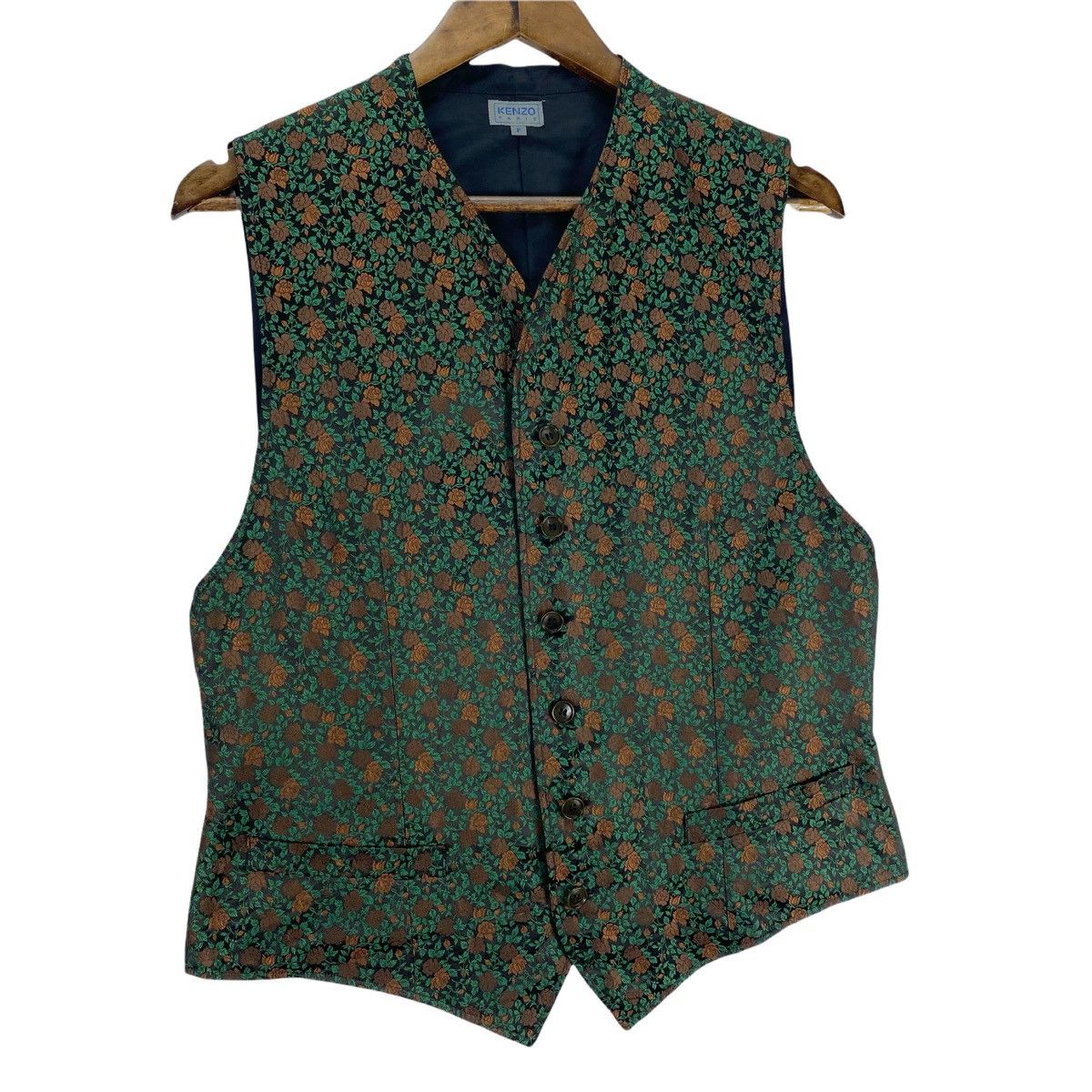 Vintage Kenzo Paris Silk Vest - 8