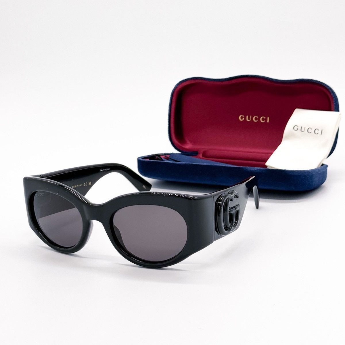 NEW GG1544S 001 GUCCI BLACK ROUND WOMEN SUNGLASSES GUCCI - 3