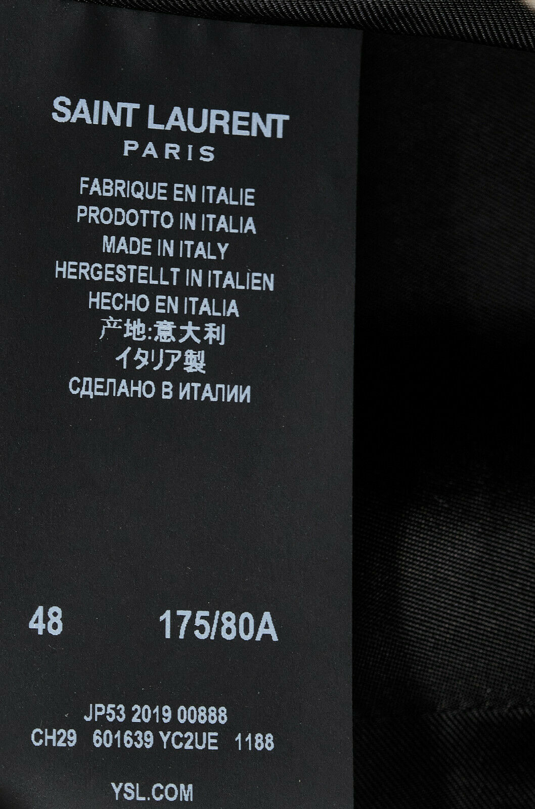 Brand New Saint Laurent Paris Slim Fit Studded Leather Pants 48IT,  3790$ - 13