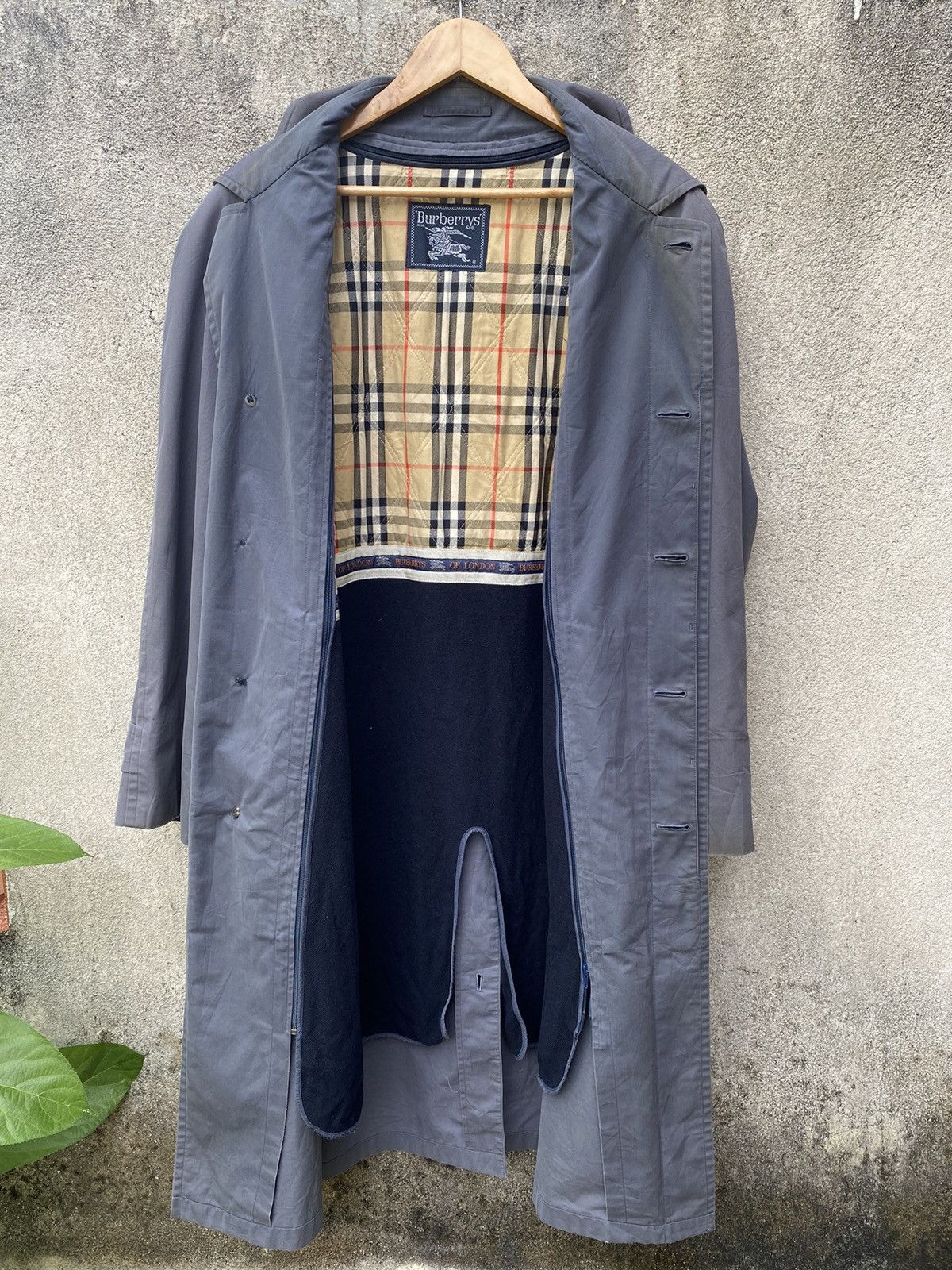 Vintage Burberry’s Single Breasted Nova Check Trench Coat - 4