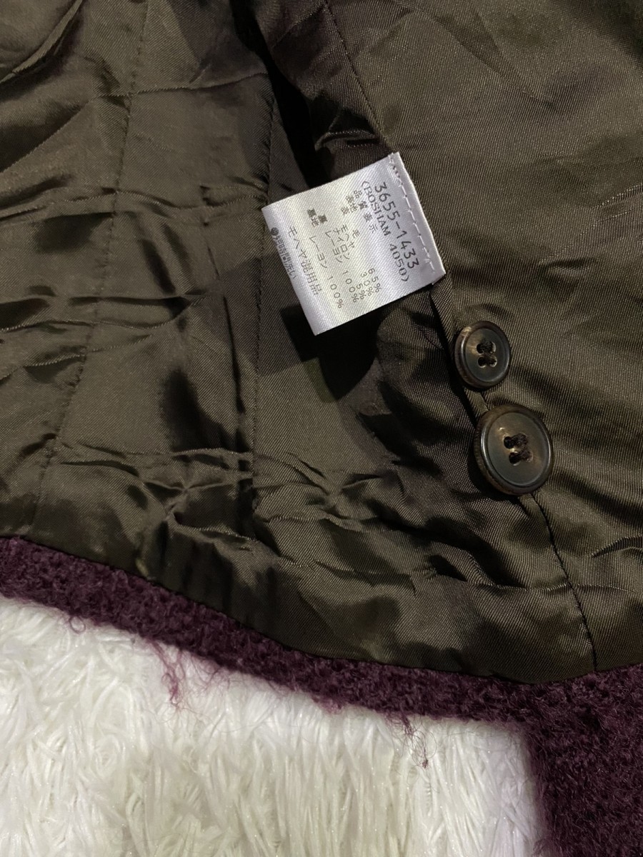 Button Up Mohair Wool Blend Jacket - 9