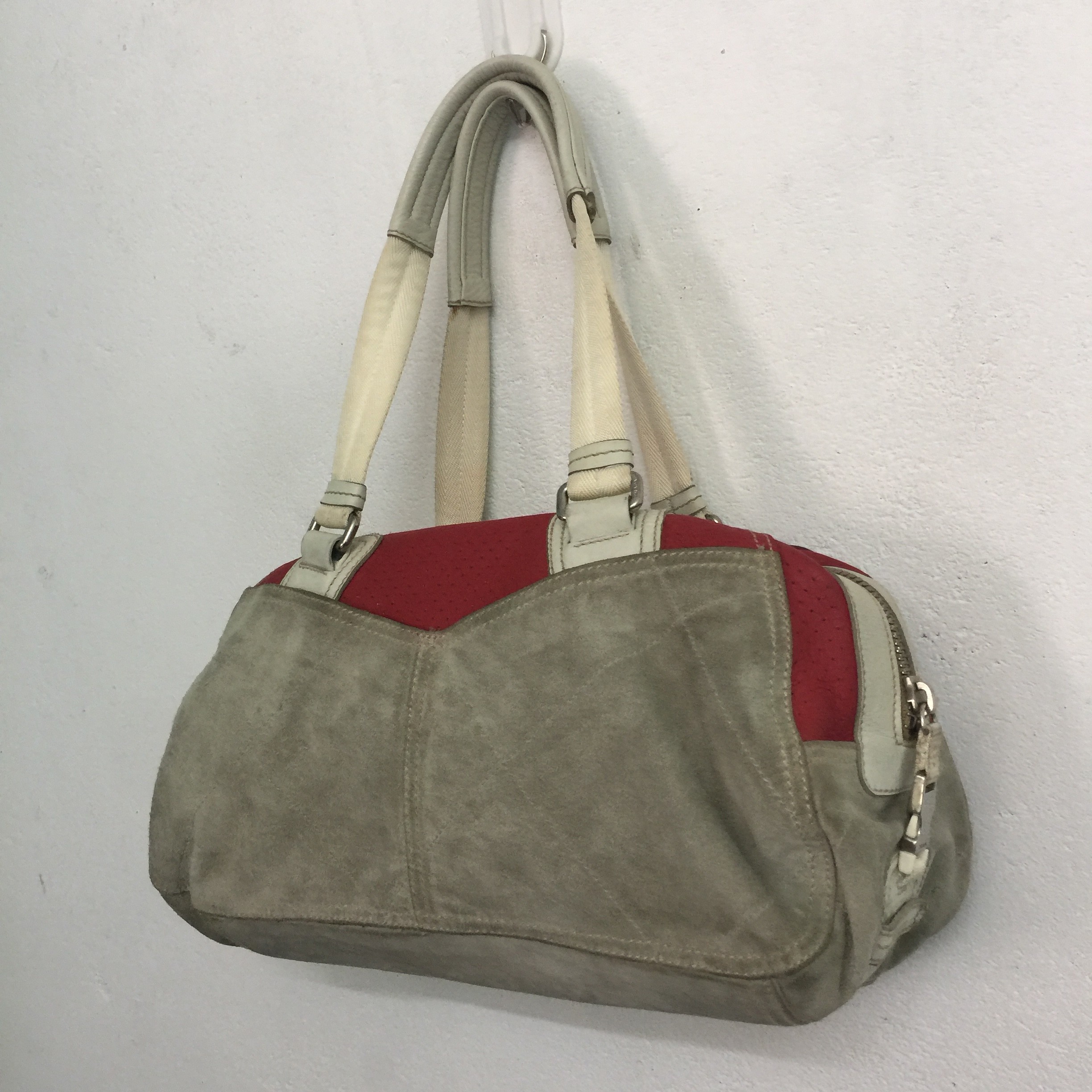 Leather prada bag - 5