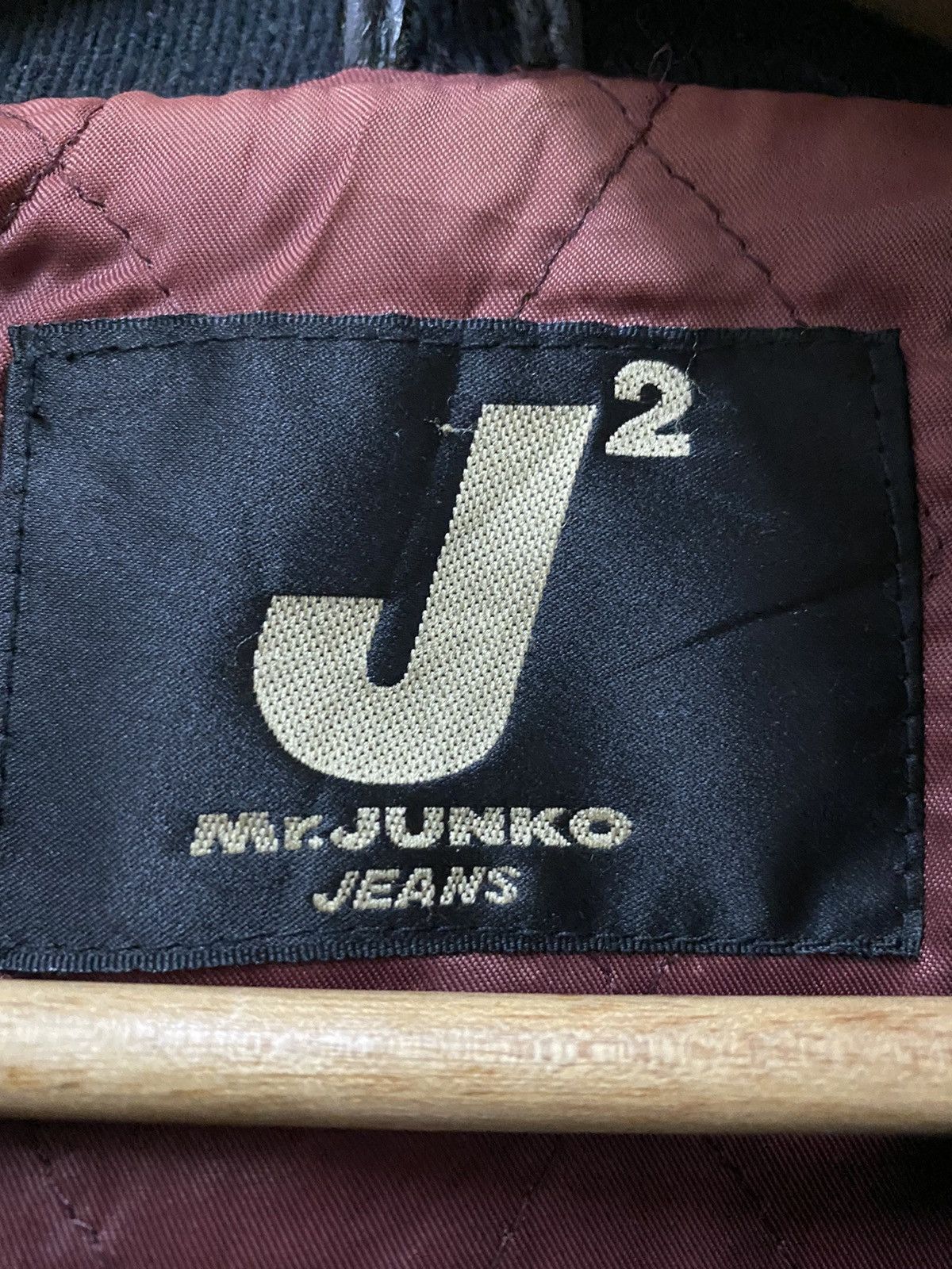 🔥Mr.Junko J2🔥Embroidery Big Logo Leather Jacket - 7