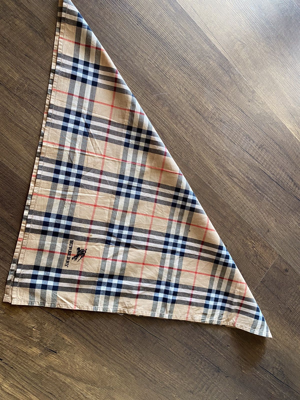 Authentic Burberry Nova Check Handkerchief Cotton - 1