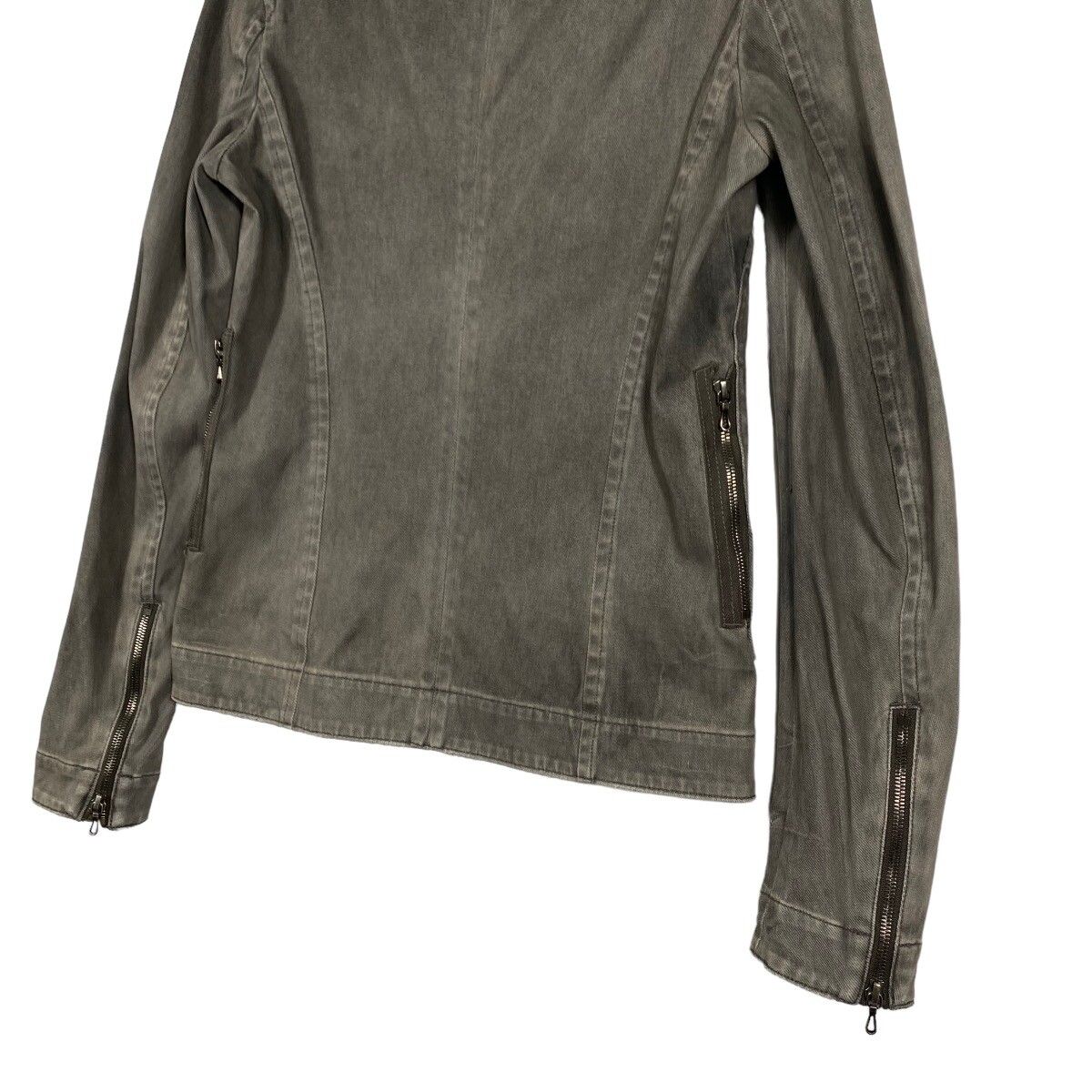Julius Ss11 Knit Denim Jacket Size 1 (s) Grey Colour - 19