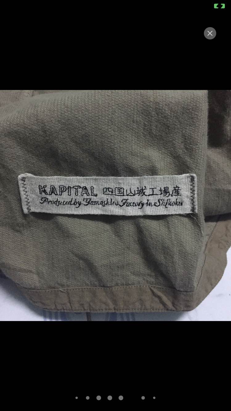 Kapital Corduroy Rare Distressed Boro Design Long Coat Belted - 7