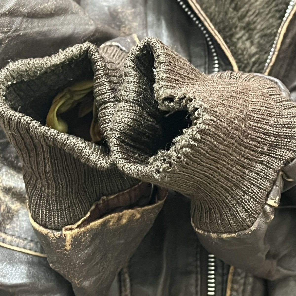 Vintage - Genuine Cowhide Leather Marquis Bomber Jacket Made In Japan - 12