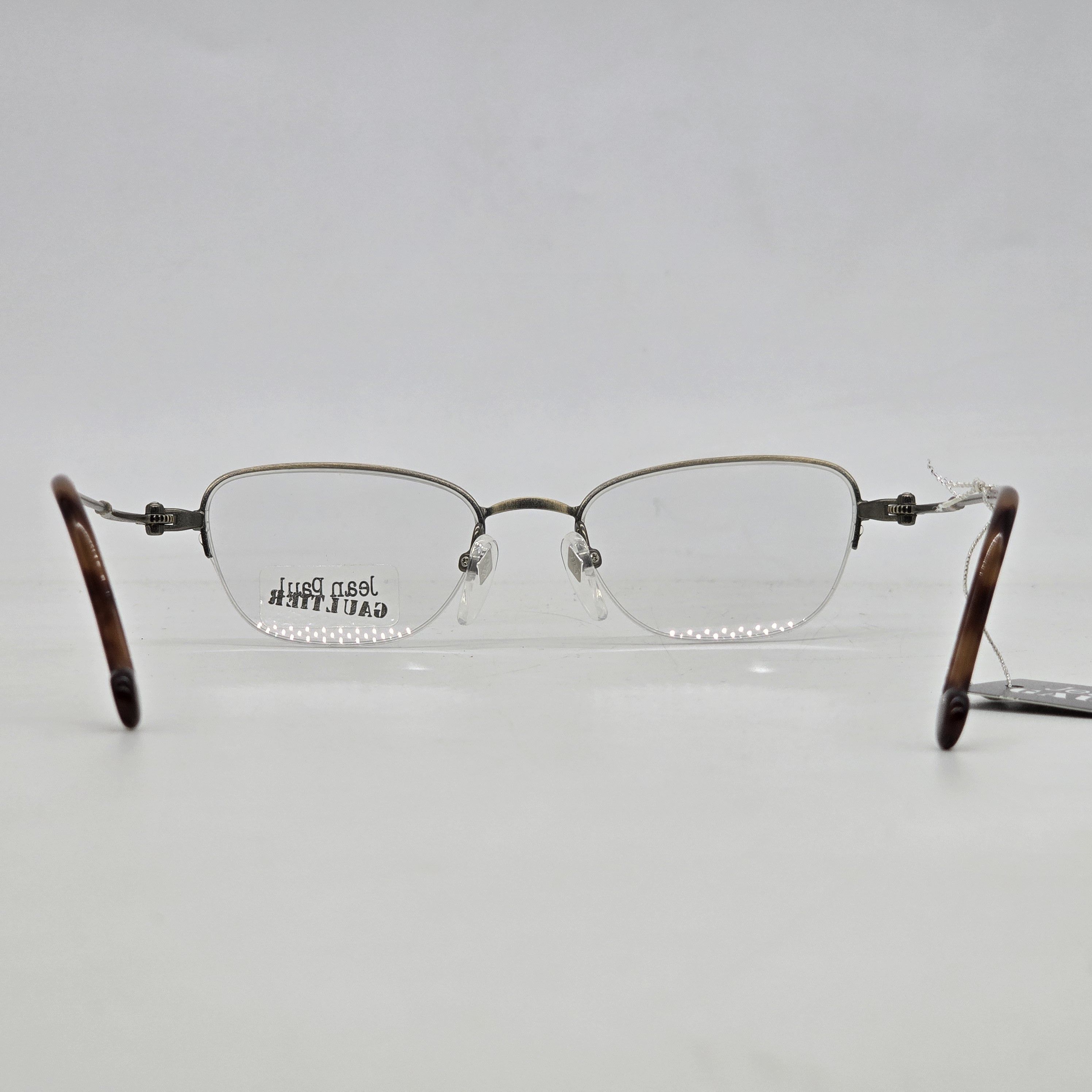 Vintage - Jean Paul Gaultier - 90s Half-Rim Clockwork Glasses - 5
