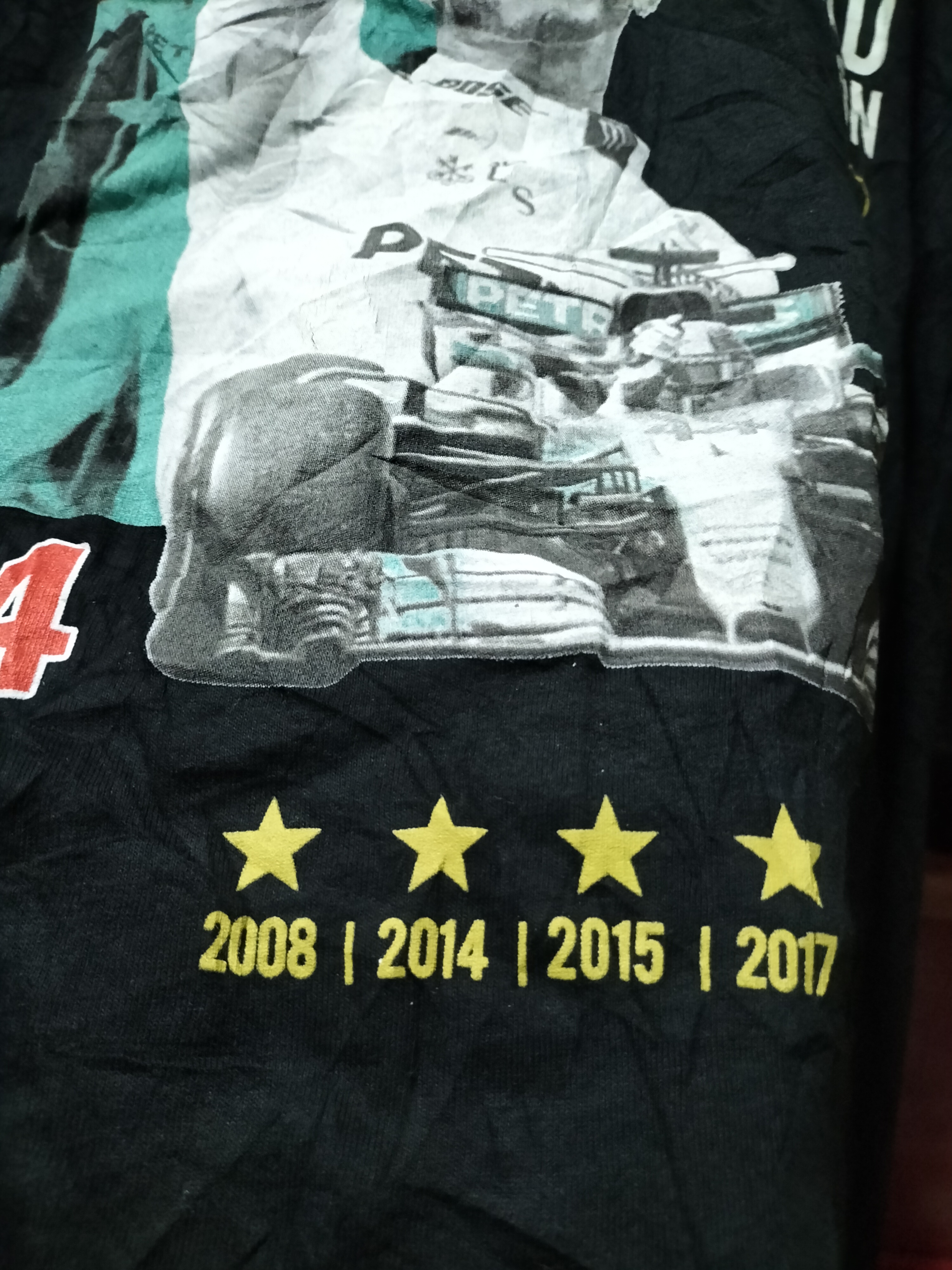 Vintage - Lewis Hamilton Formula 1 world Champion 2017 collection tees - 5