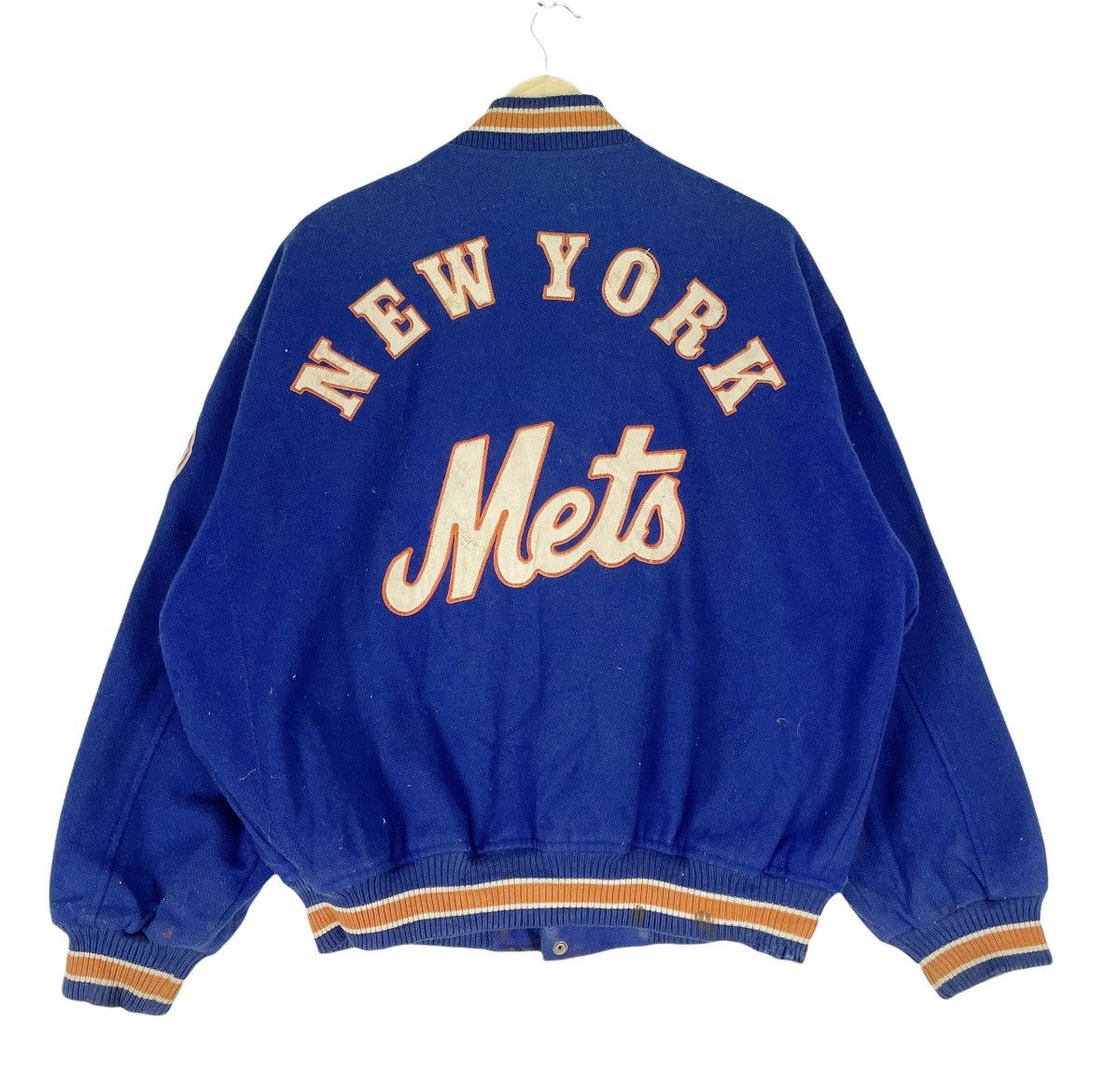 Vintage - ⚡️90s NEW YORK METS Wool Varsity Jacket - 12