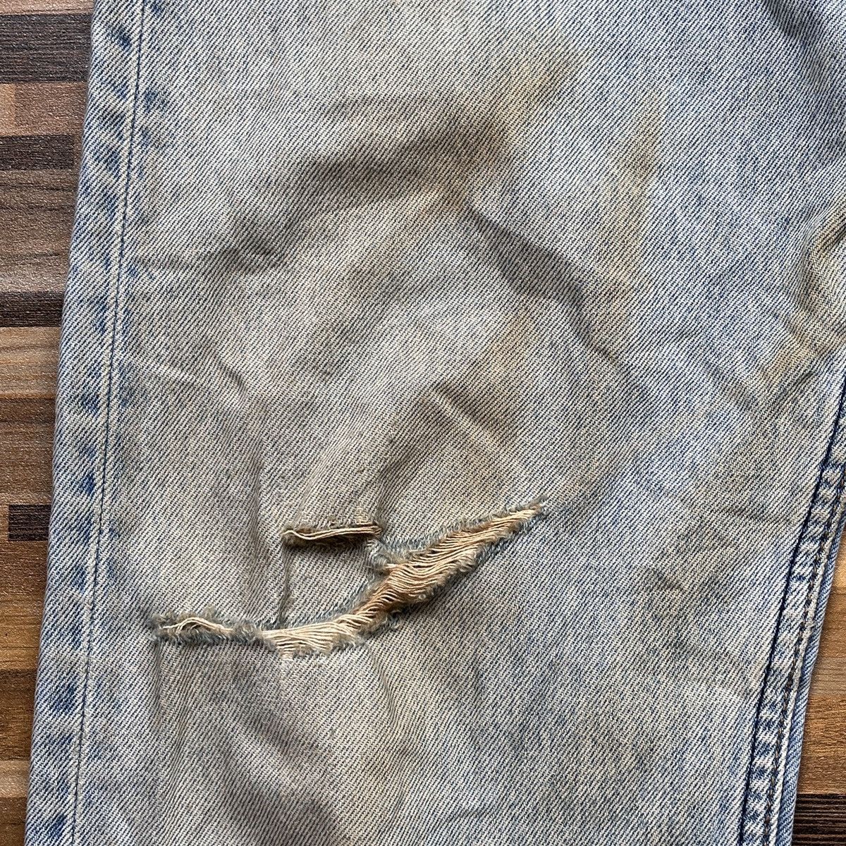 Ripped Levis 501 Vintage 1993 Straight Cut Made In USA - 14