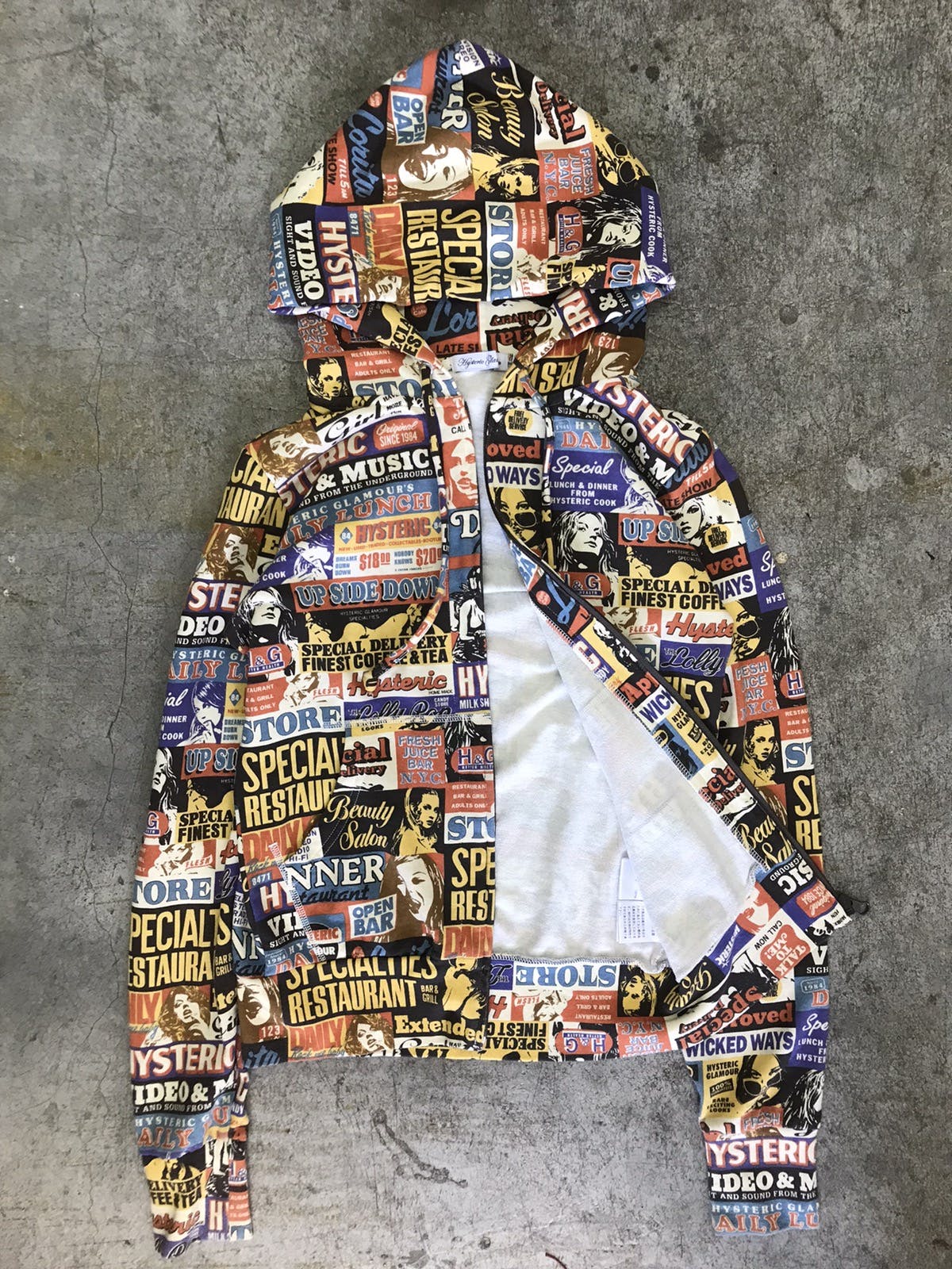 Hysteric Glamour Rare Hysteric Glamour Fullprint Zipper Hoodie 