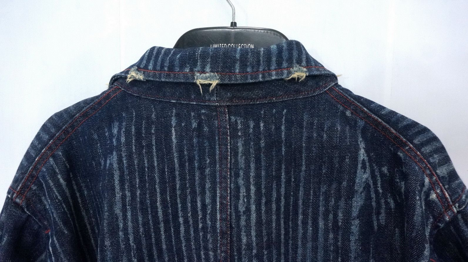 Distressed Denim - Japan Striped Indigo Jacket Kapital Inspired - 6