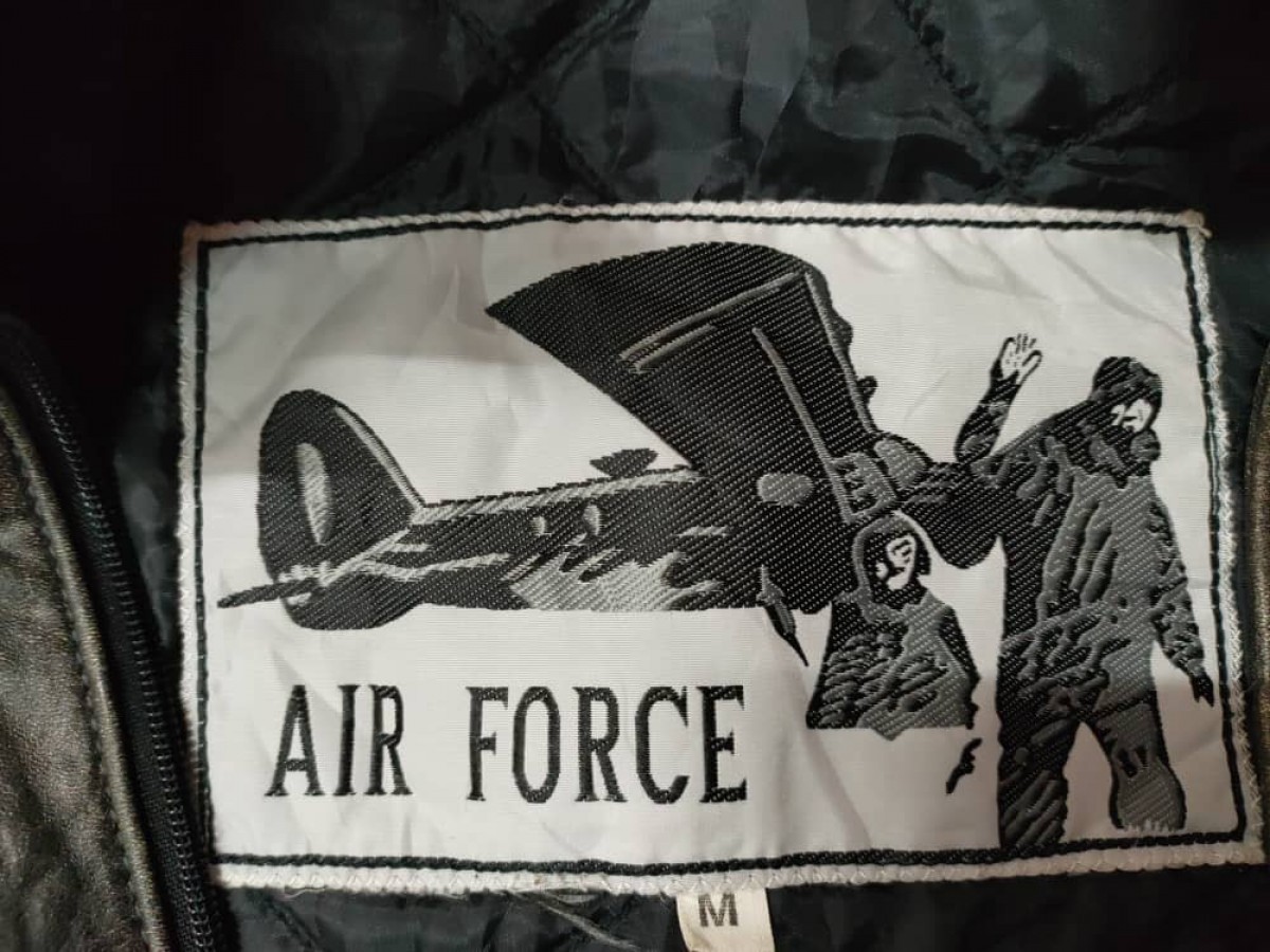 Leather Jacket - Airforce Leather Bomber Jacket - 3