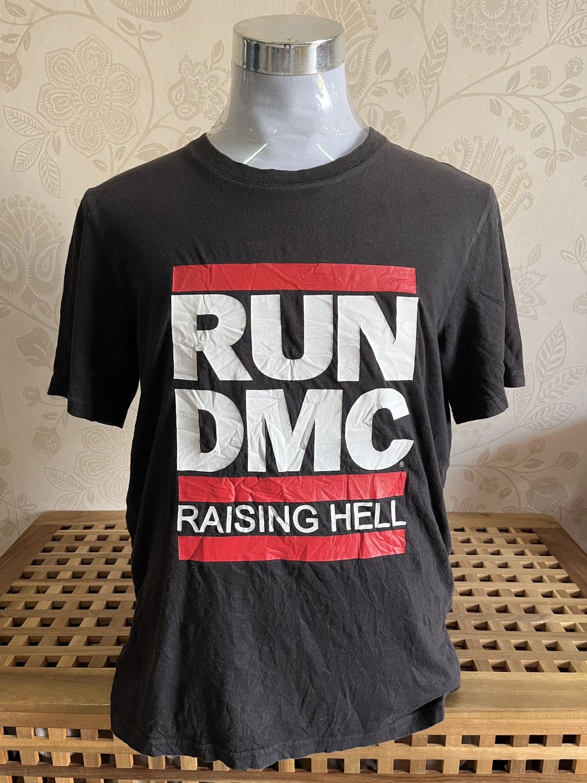 RUN DMC Raising Hell Rap Tees Black Copyright 2015 - 1