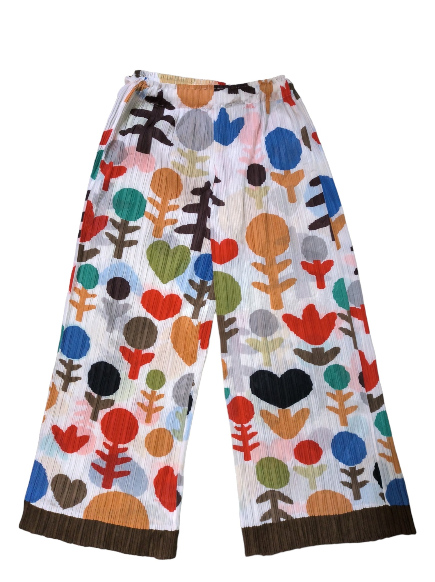 ISSEY MIYAKE PLEATS PLEASE GRAFFITI PAINT PANTS - 1