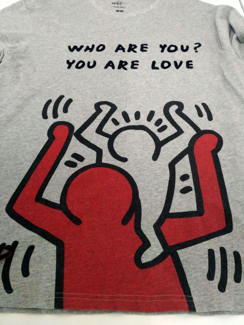 Vintage - Keith Haring Pop Art Tees Big Graphics Who are you? - 3