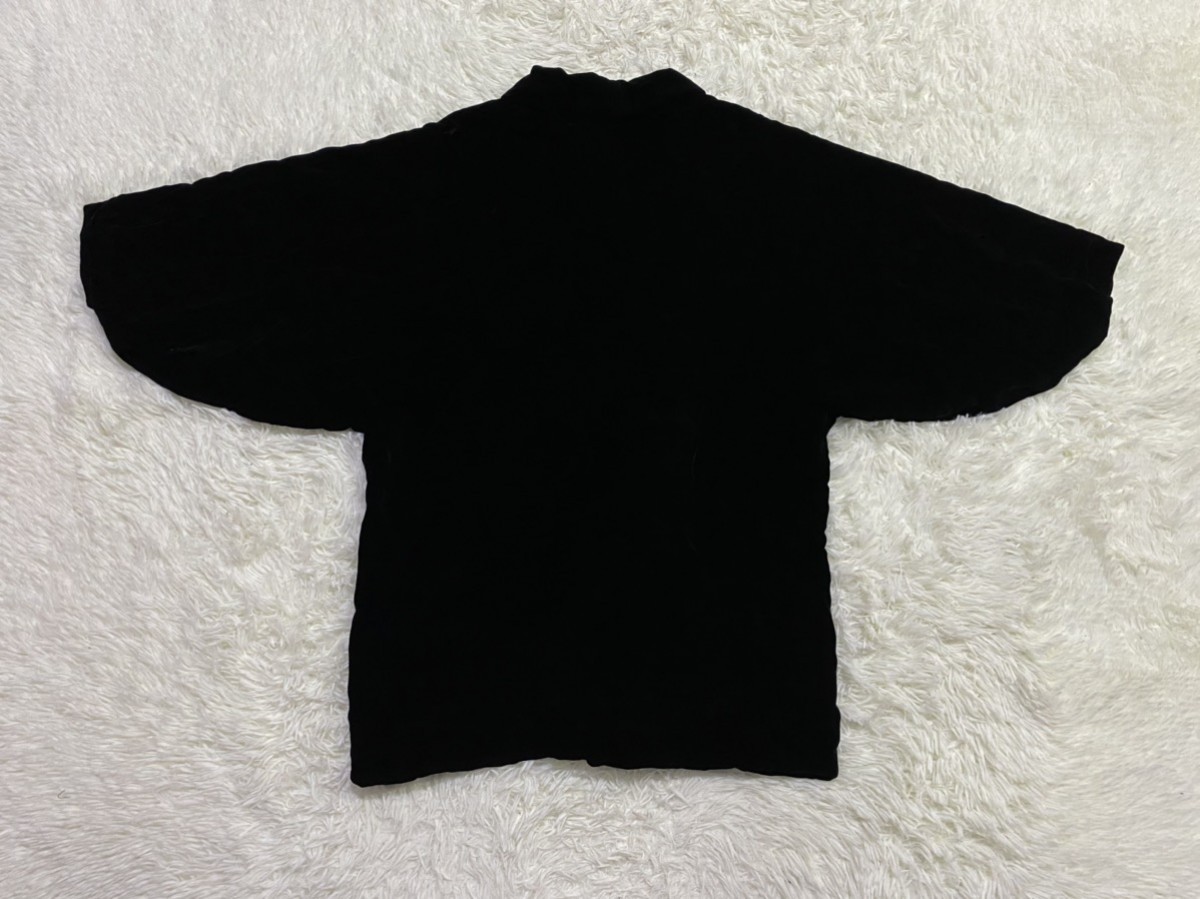 Streetwear - Black Velvet Kimono Style Jacket Made in Germany - 3