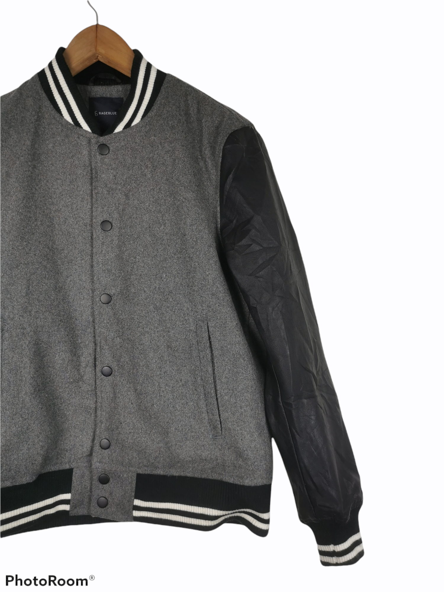 Japanese Brand - Japanese Brand Rageblue Wool Varsity Jacket - 3