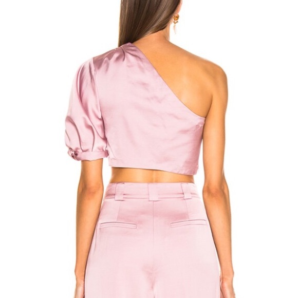 A.L.C. – Tomlin Crop Top in Dusty Rose (Size 8) - 3