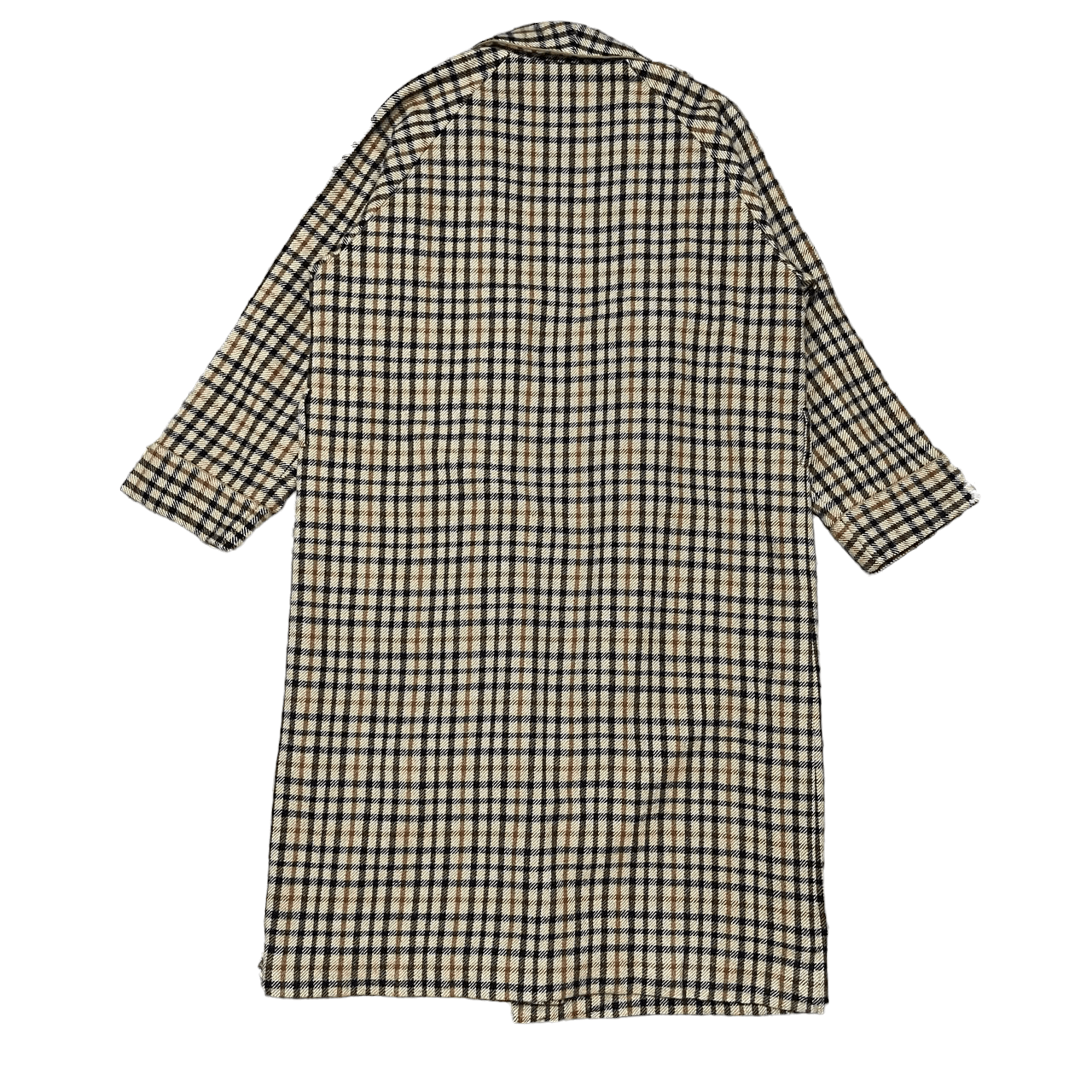 Vintage 70's Daks London Checkered Wool Bathrobe - 13
