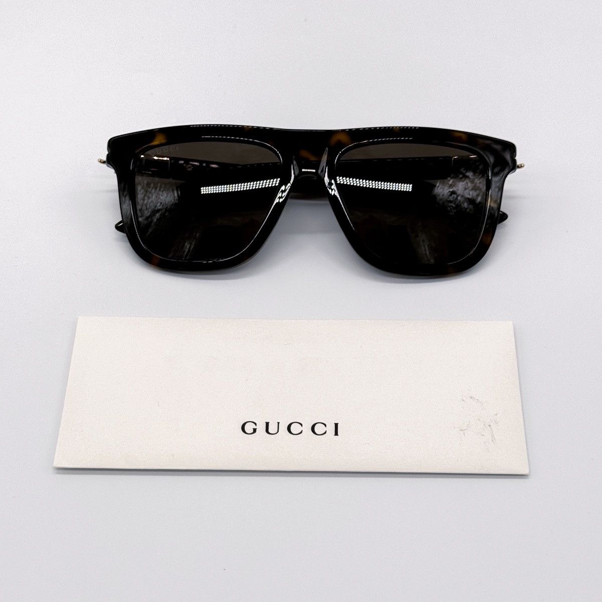 NEW GUCCI GG1502S 002 HAVANA BROWN UNISEX SQUARE SUNGLASSES - 11