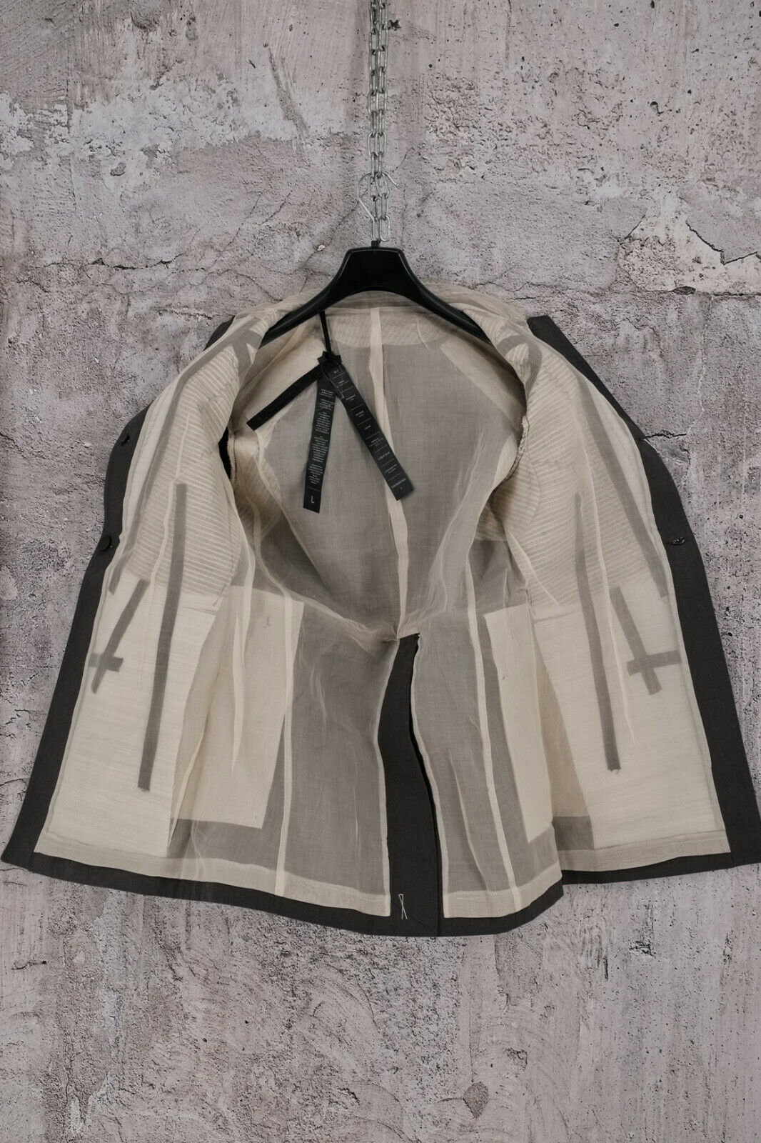Brand New With Tags Boris Bidjan Saberi Sleeveless Grey Jacket , 1900$ - 7