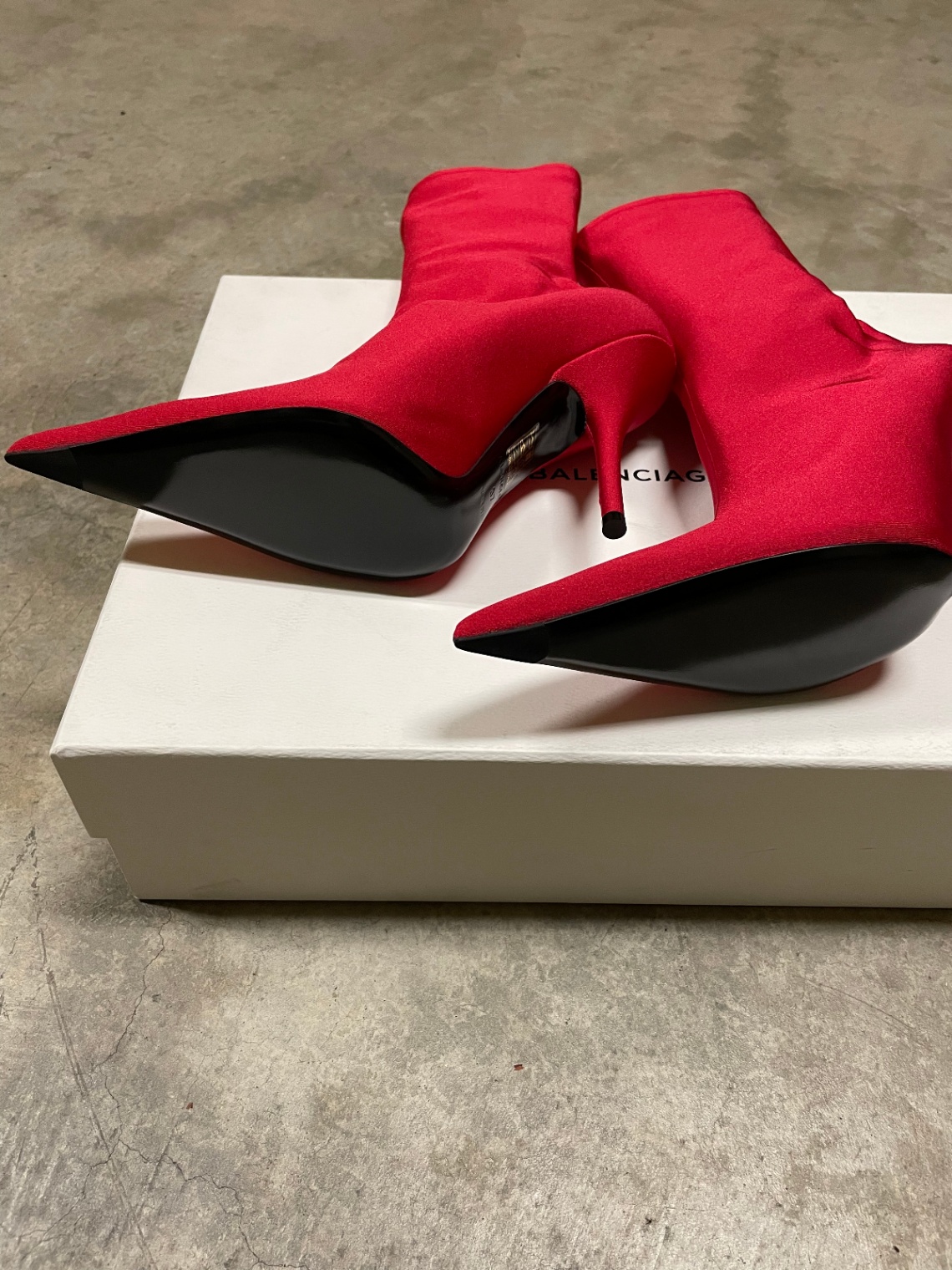 Knife Stretch Knit Boots - 4