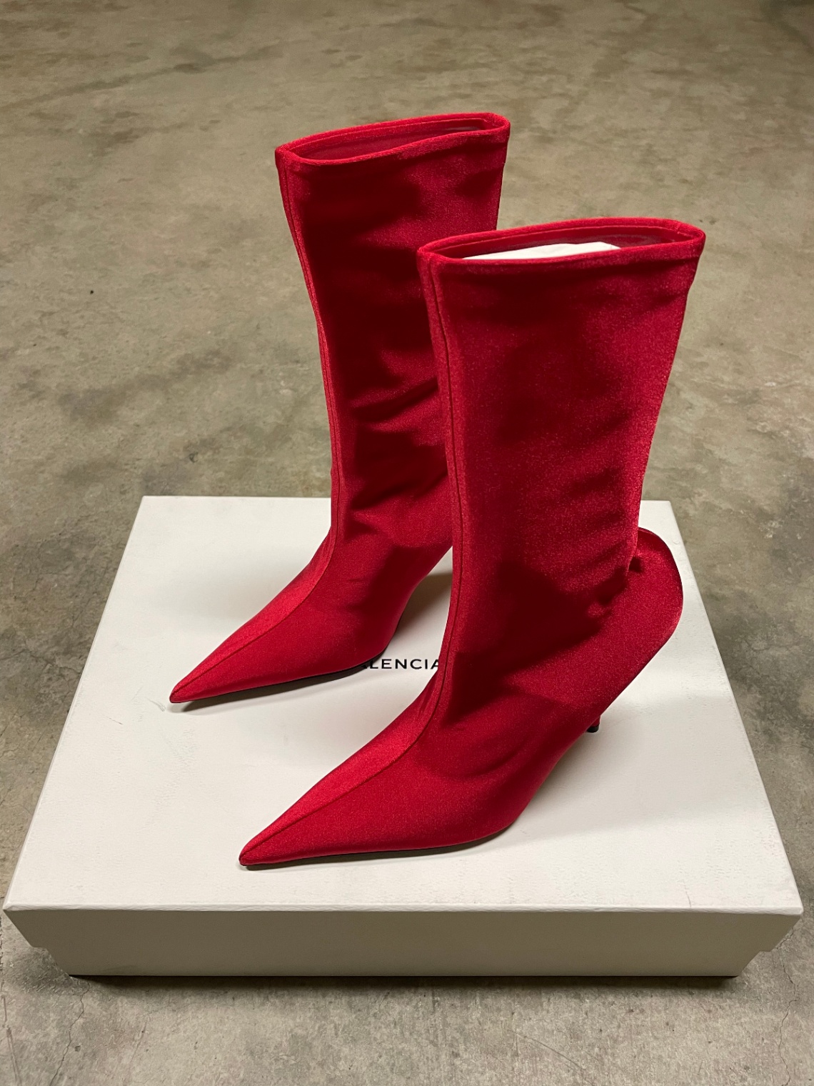 Knife Stretch Knit Boots - 2