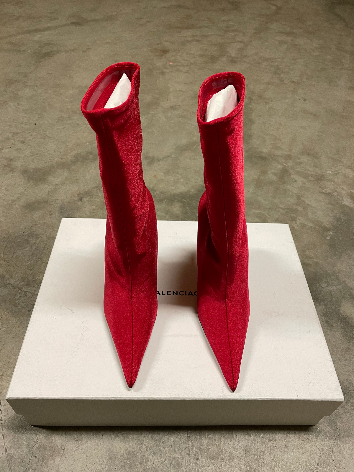 Knife Stretch Knit Boots - 3