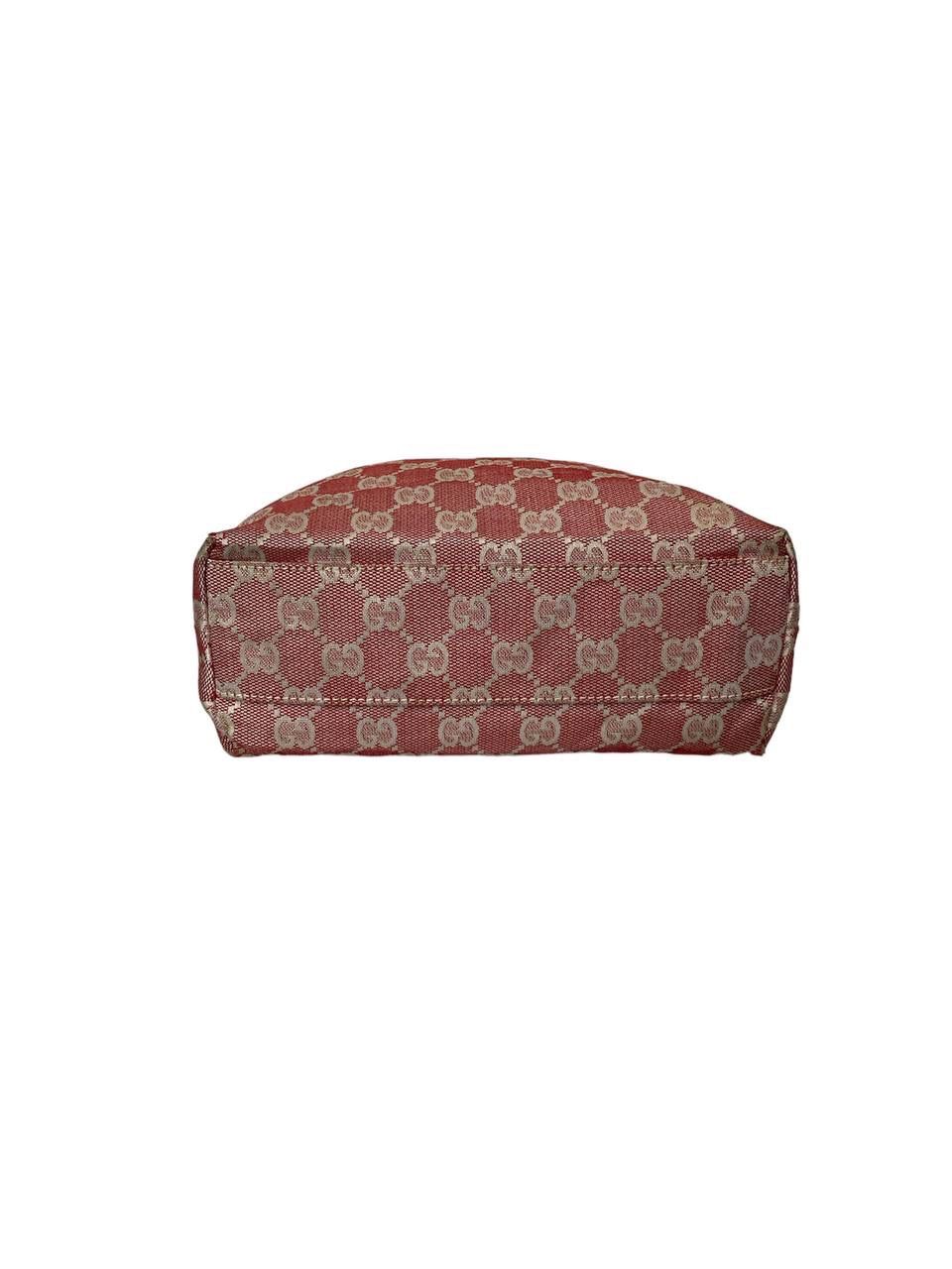 Vtg🔥Authentic Gucci Monogram GG Pink Mini Tote bag - 6