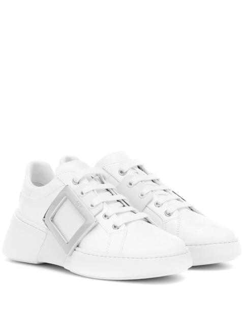 Roger Vivier Viv Skate leather sneakers