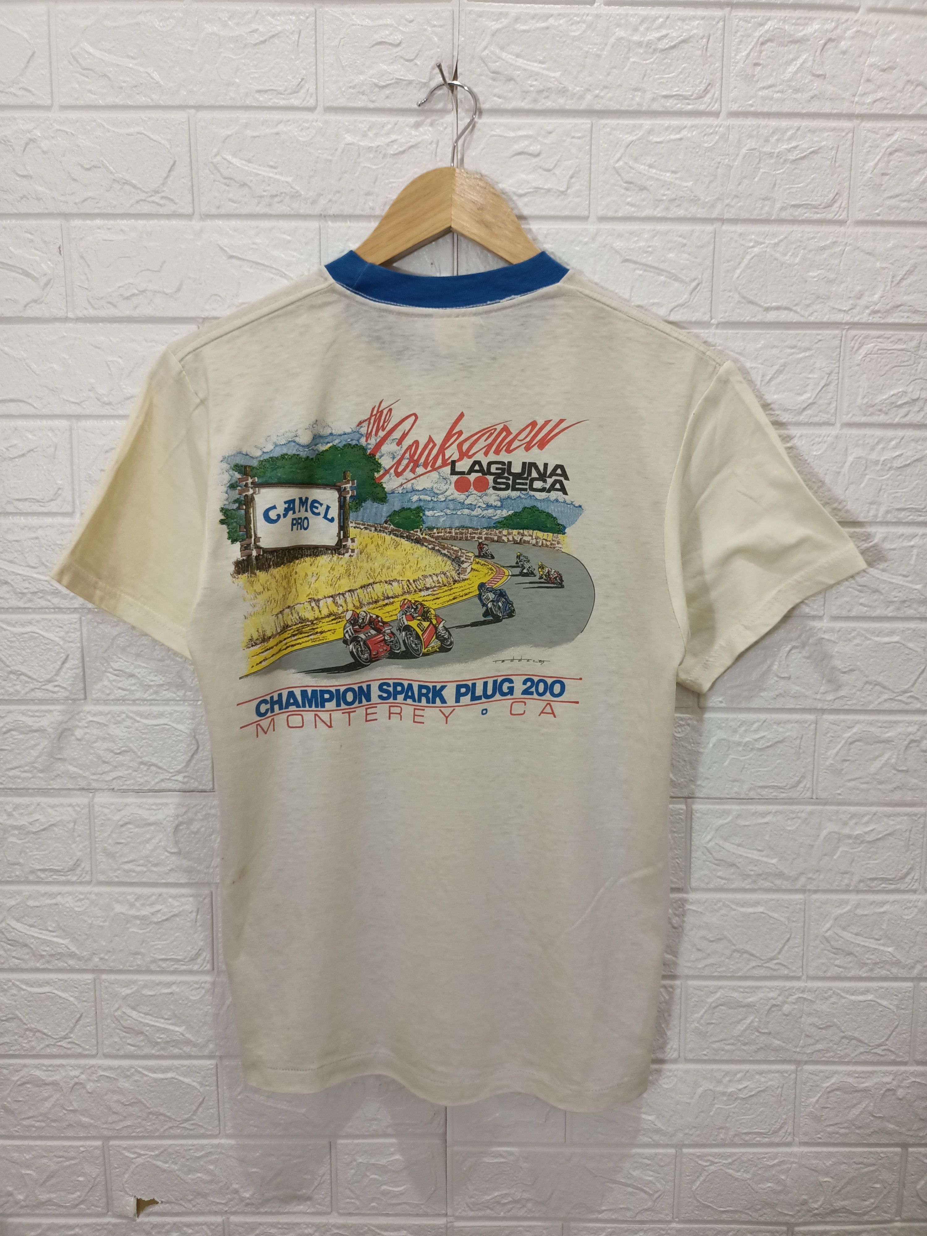 Rare Vintage 1985 Laguna Seca The Corkscrew California Tees - 3